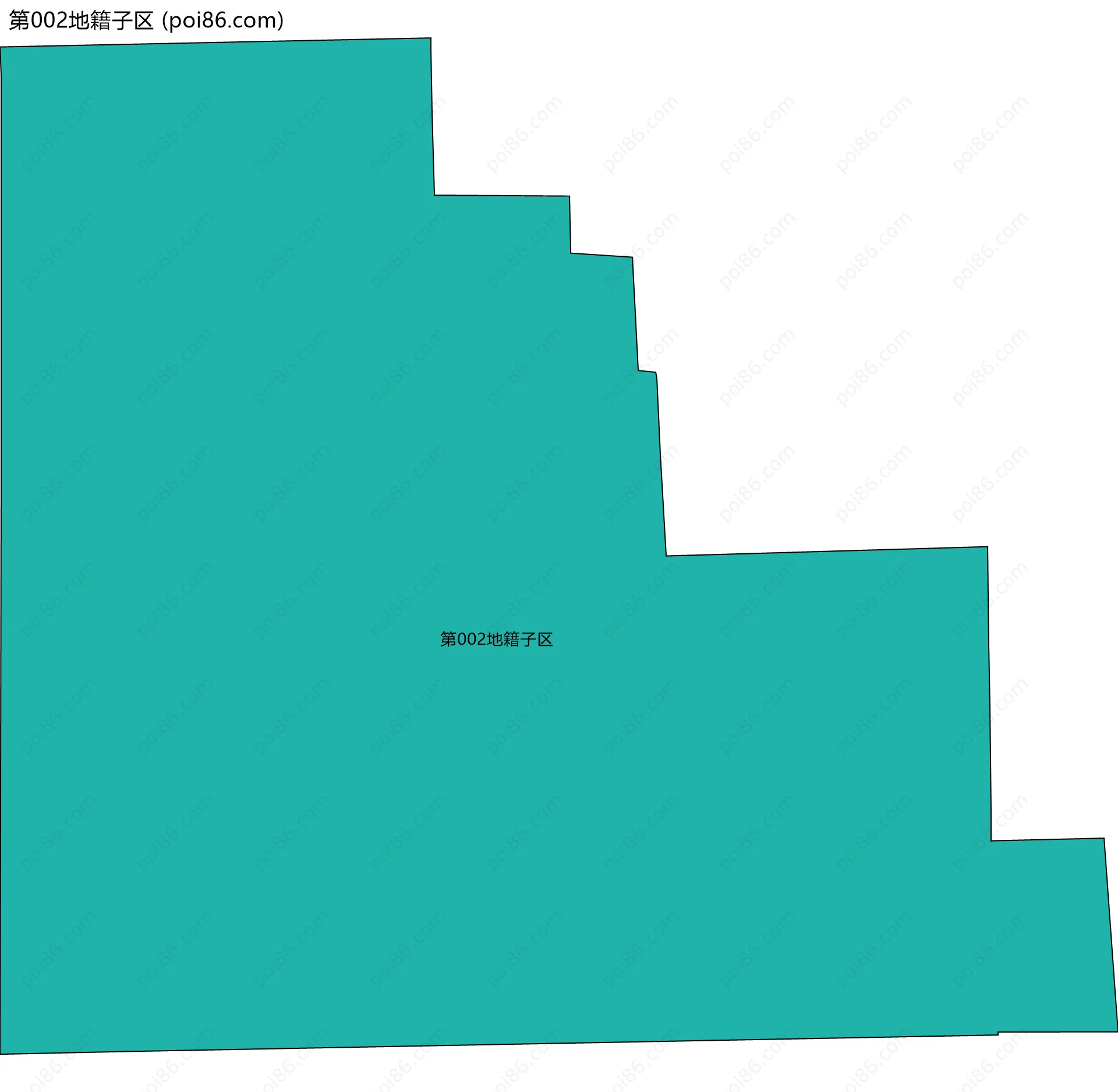 第002地籍子区边界地图