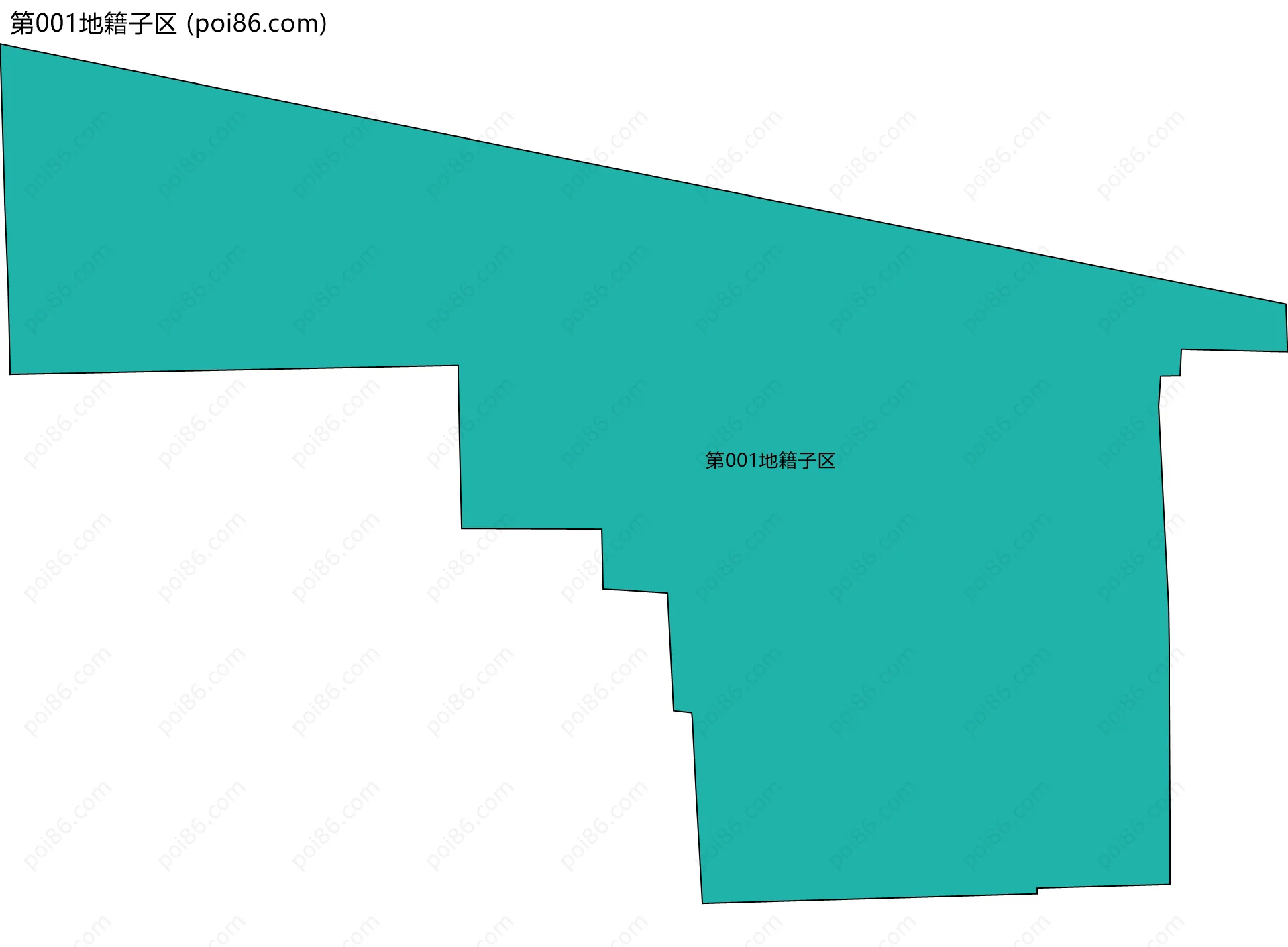 第001地籍子区边界地图