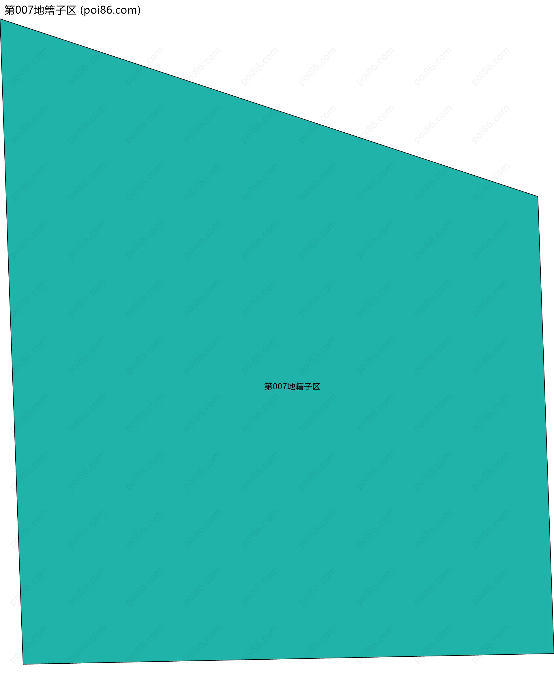 第007地籍子区边界地图