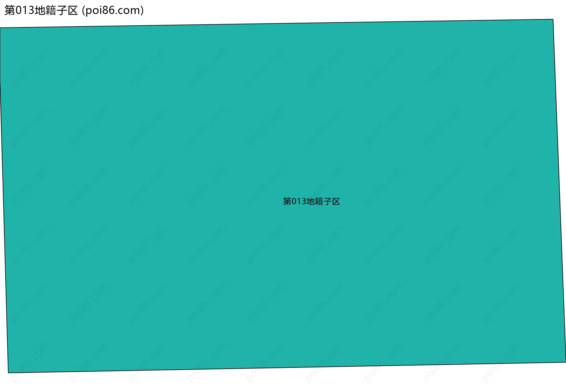 第013地籍子区边界地图