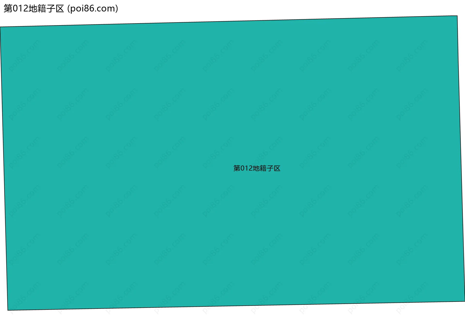 第012地籍子区边界地图