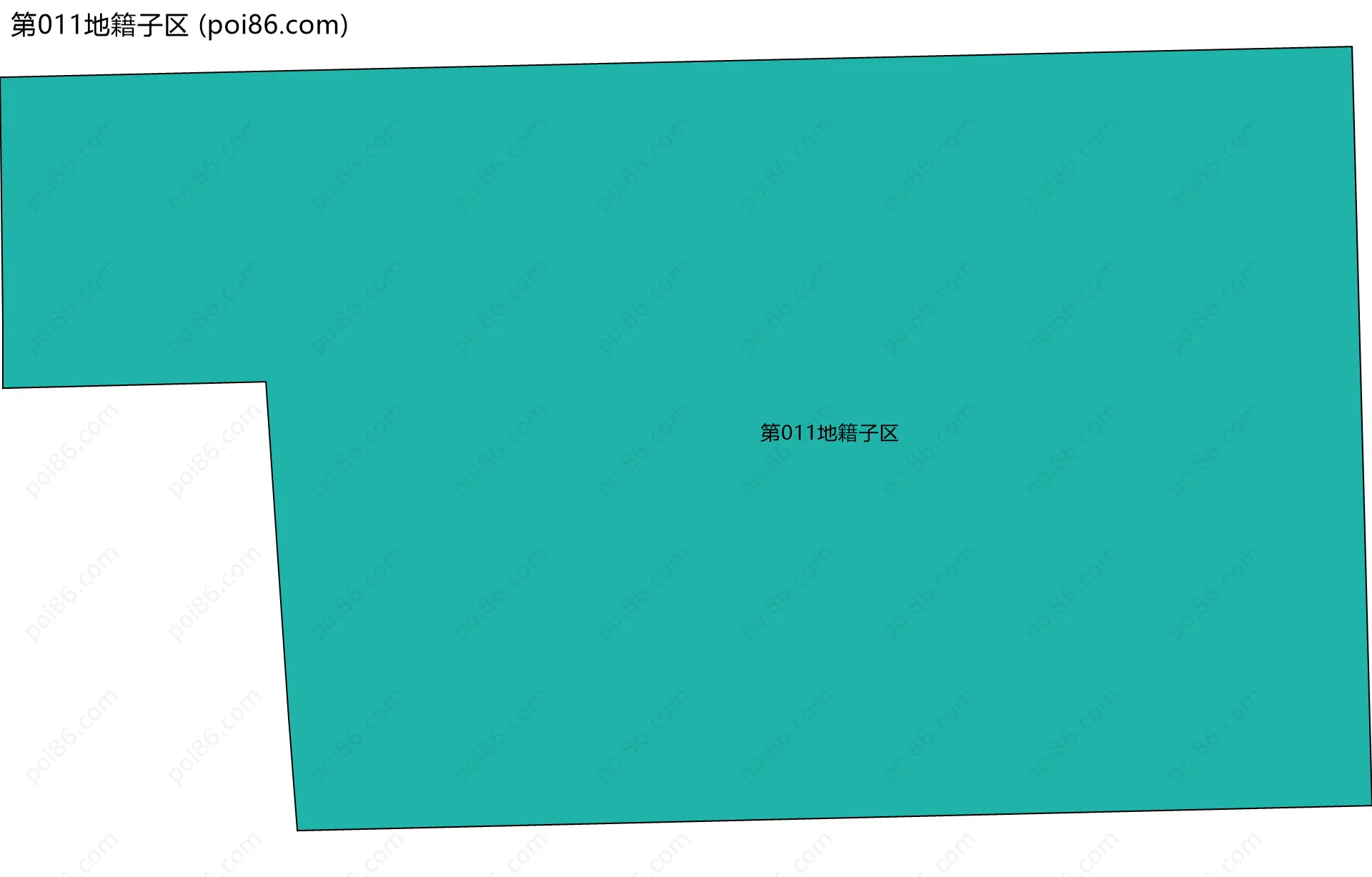 第011地籍子区边界地图