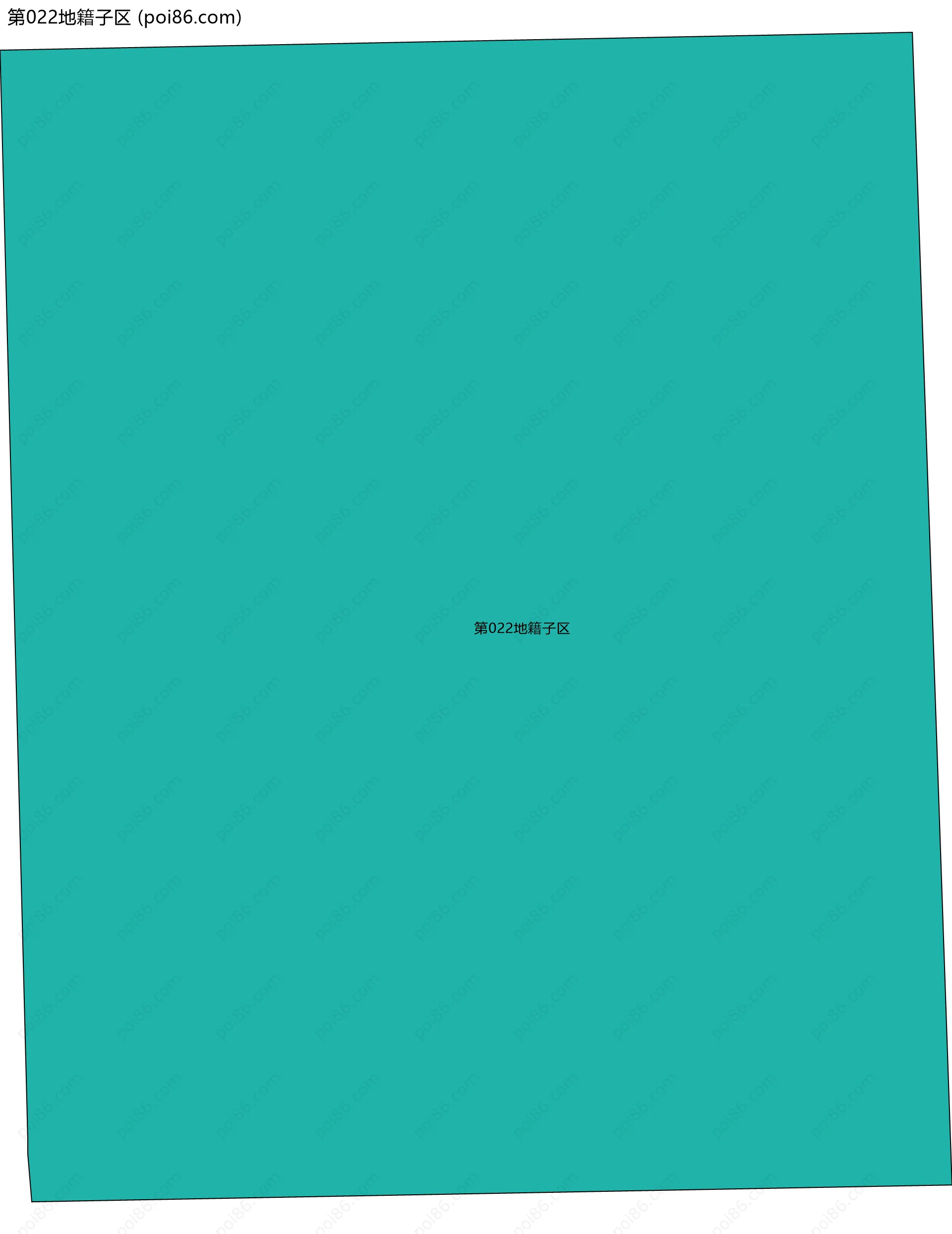 第022地籍子区边界地图