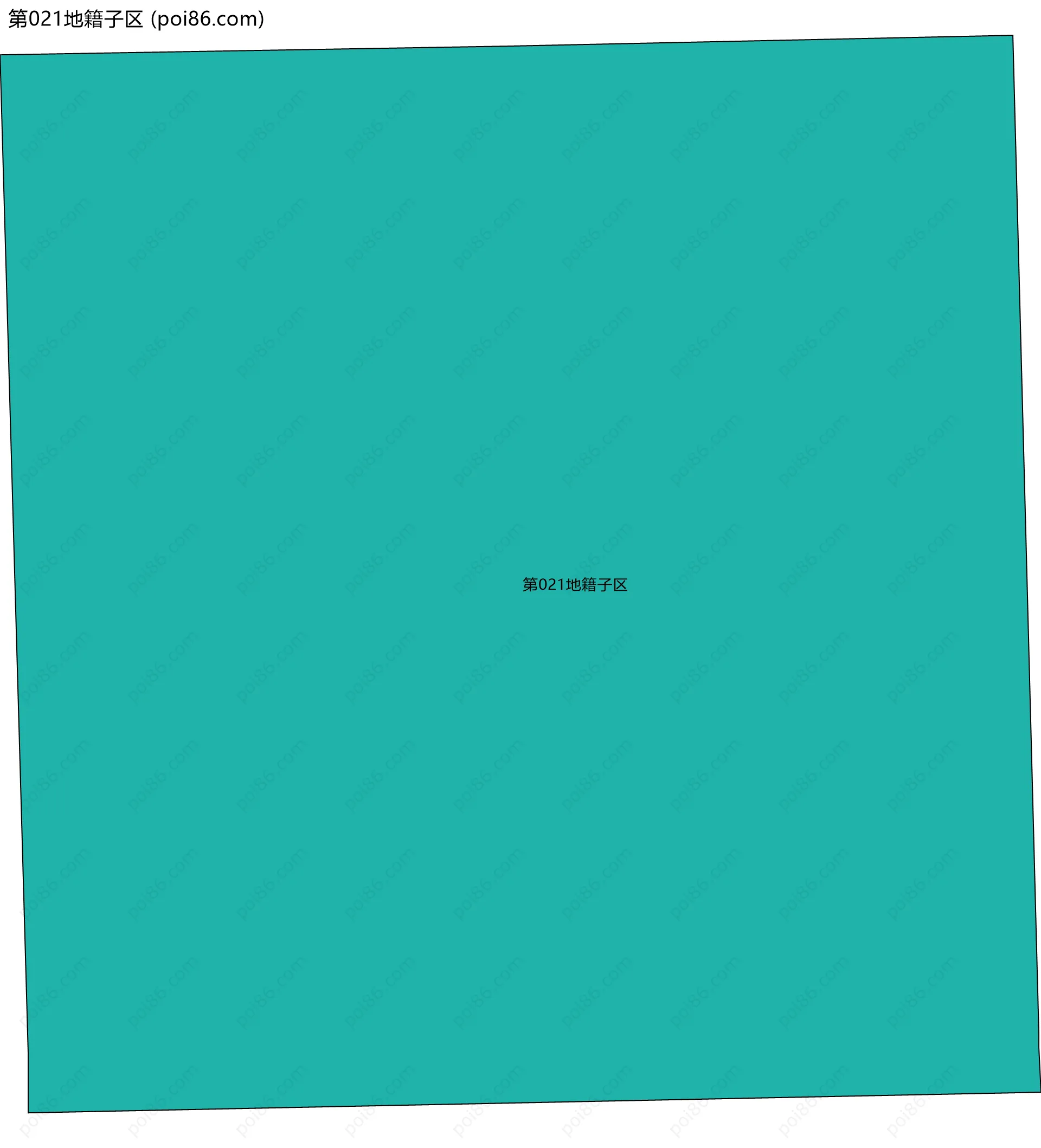 第021地籍子区边界地图