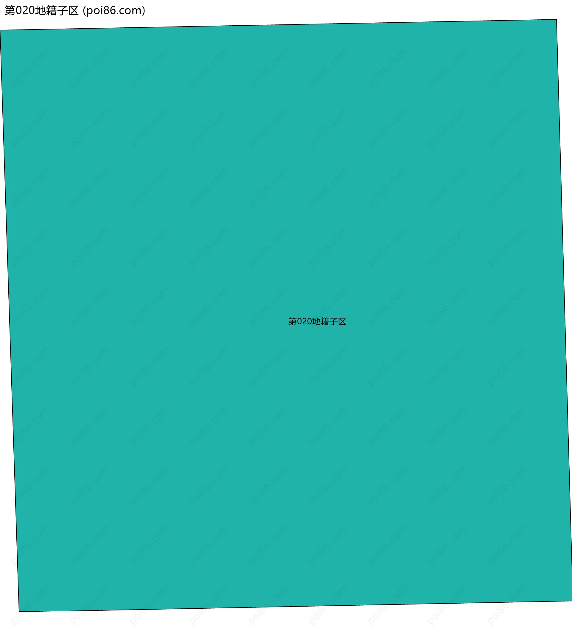 第020地籍子区边界地图