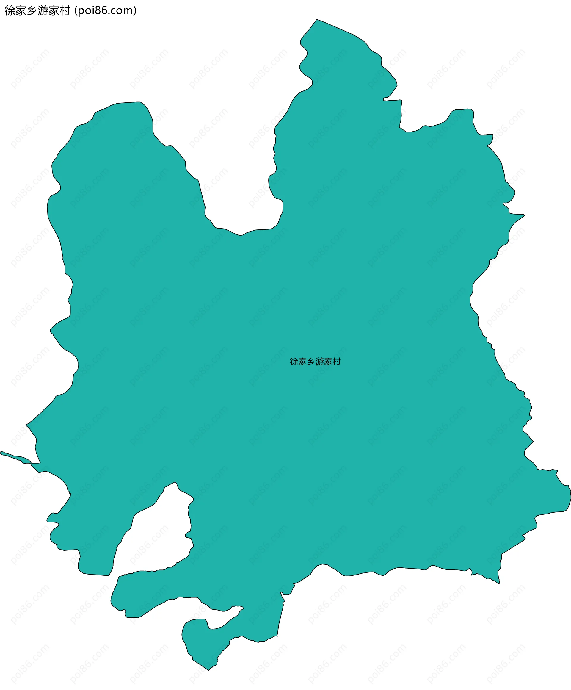 徐家乡游家村边界地图