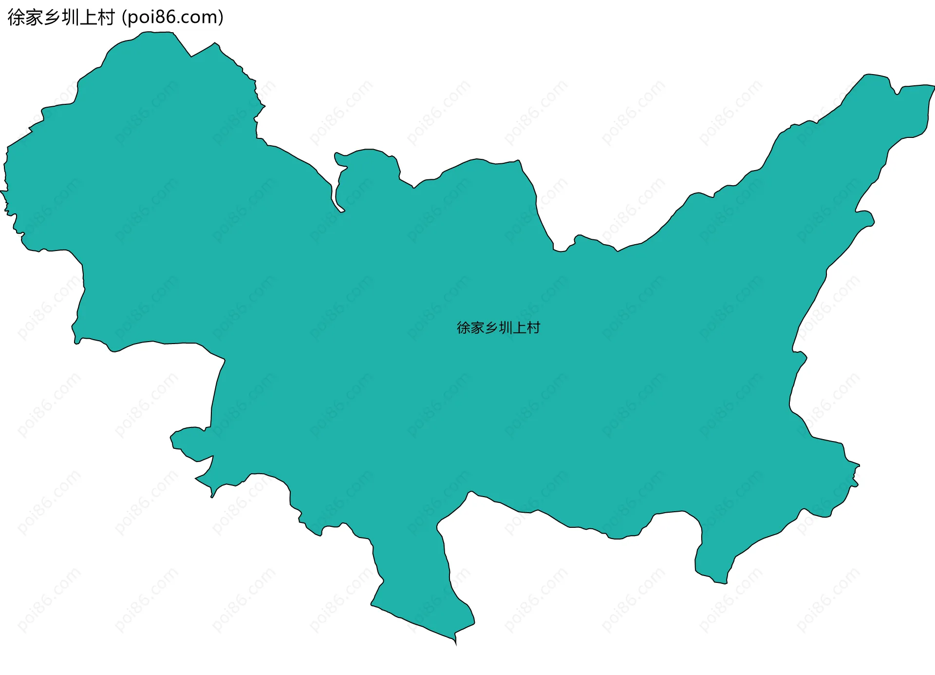 徐家乡圳上村边界地图