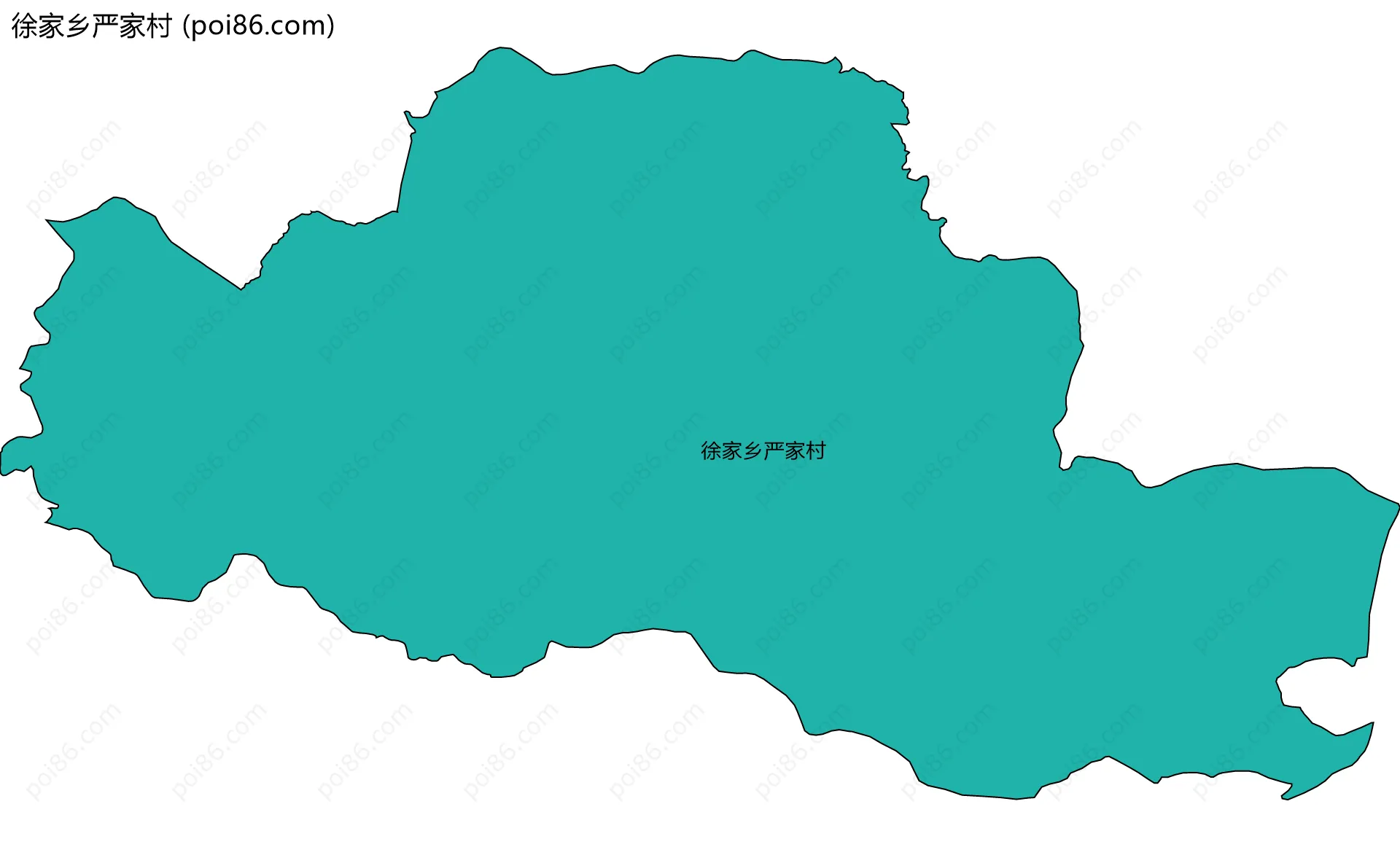 徐家乡严家村边界地图