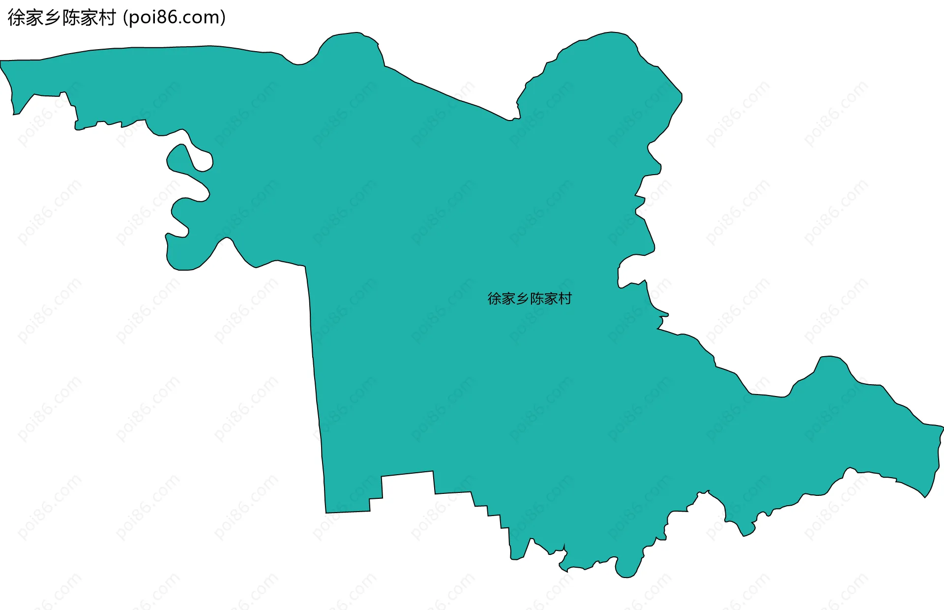 徐家乡陈家村边界地图