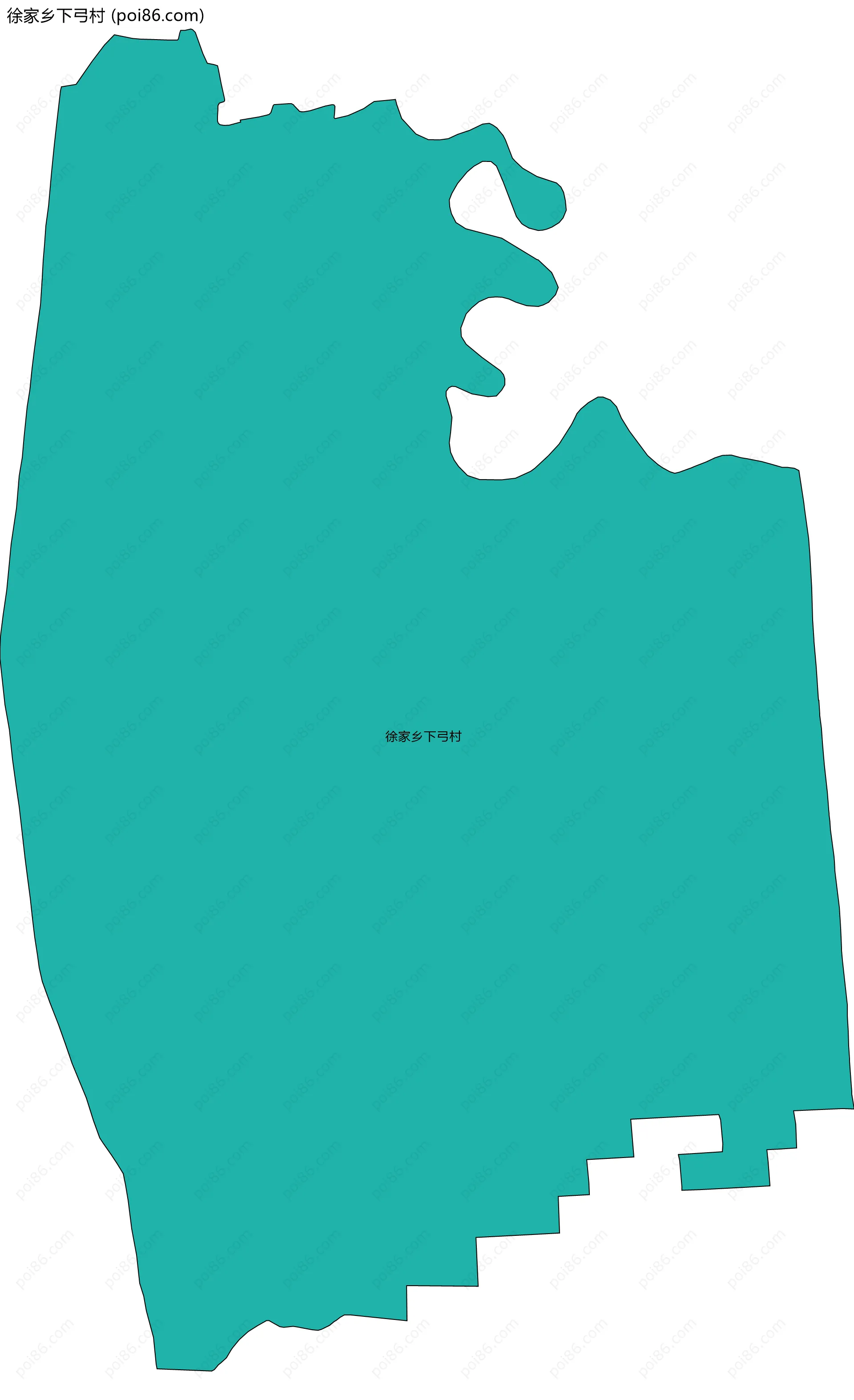 徐家乡下弓村边界地图