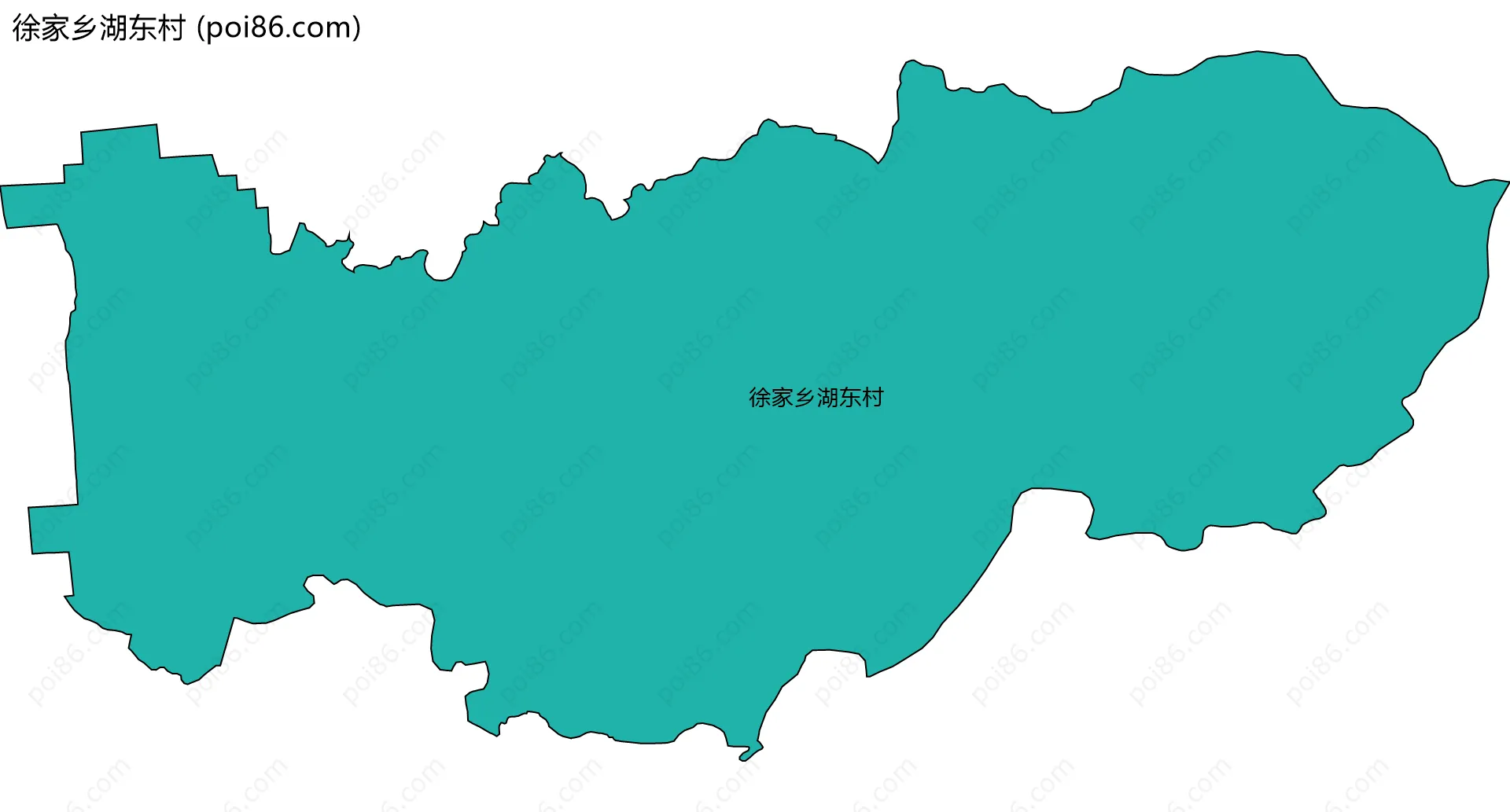 徐家乡湖东村边界地图