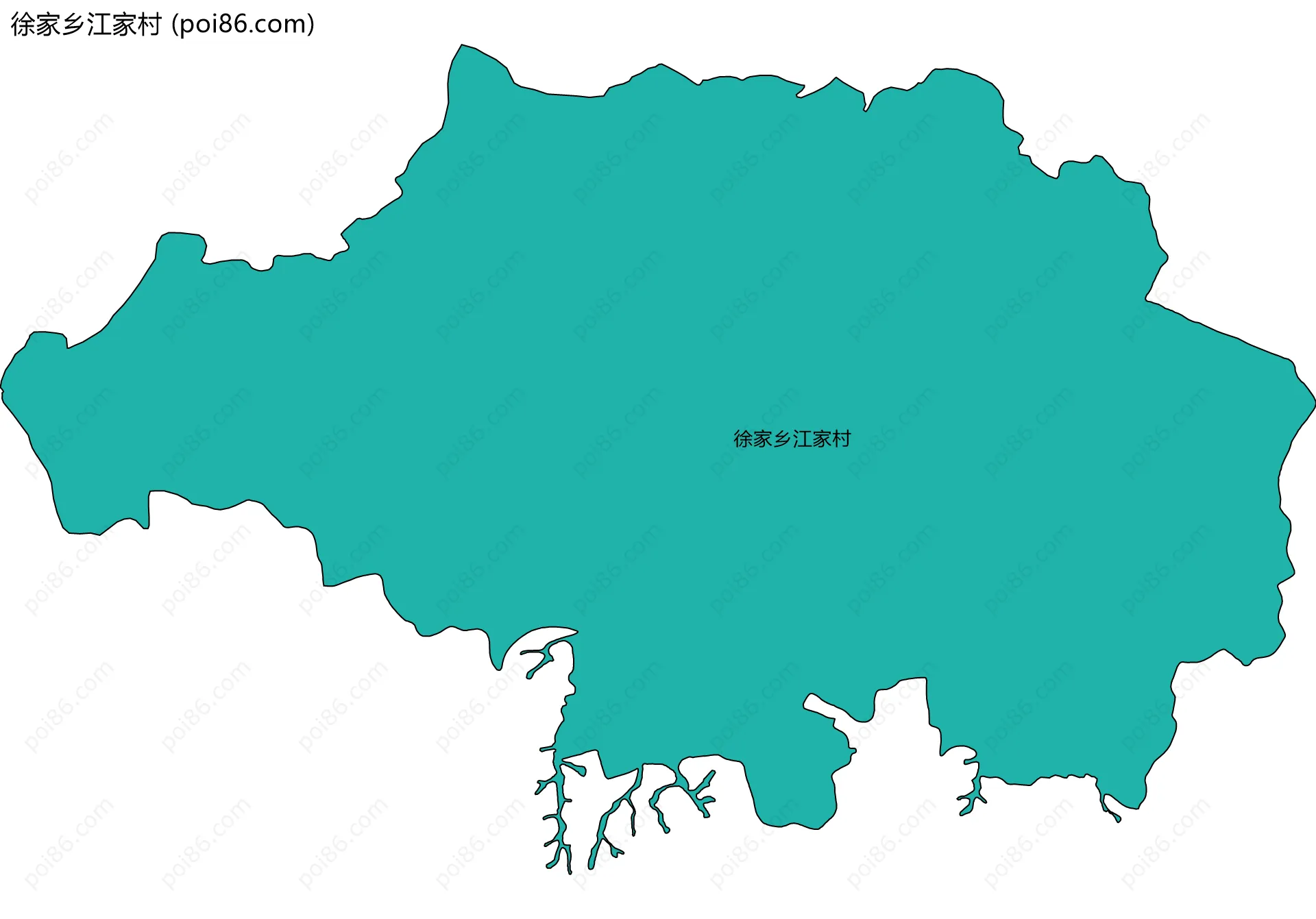 徐家乡江家村边界地图