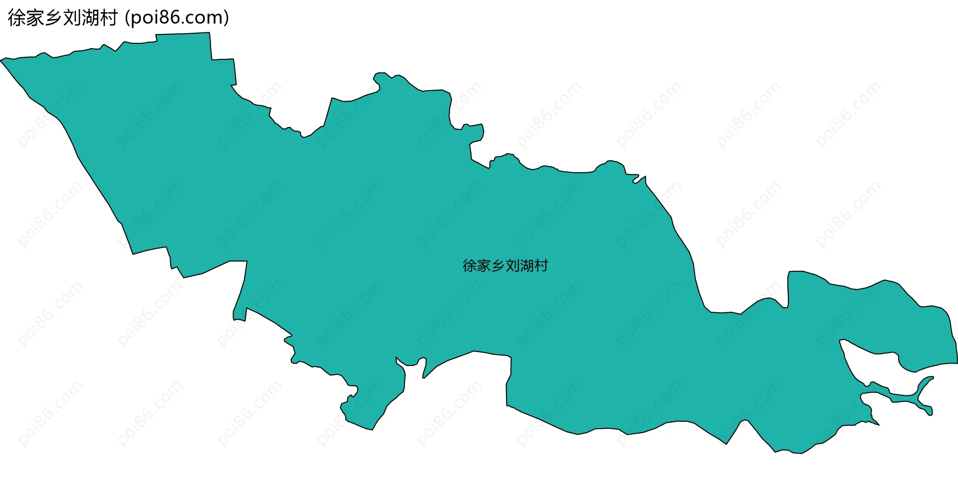 徐家乡刘湖村边界地图
