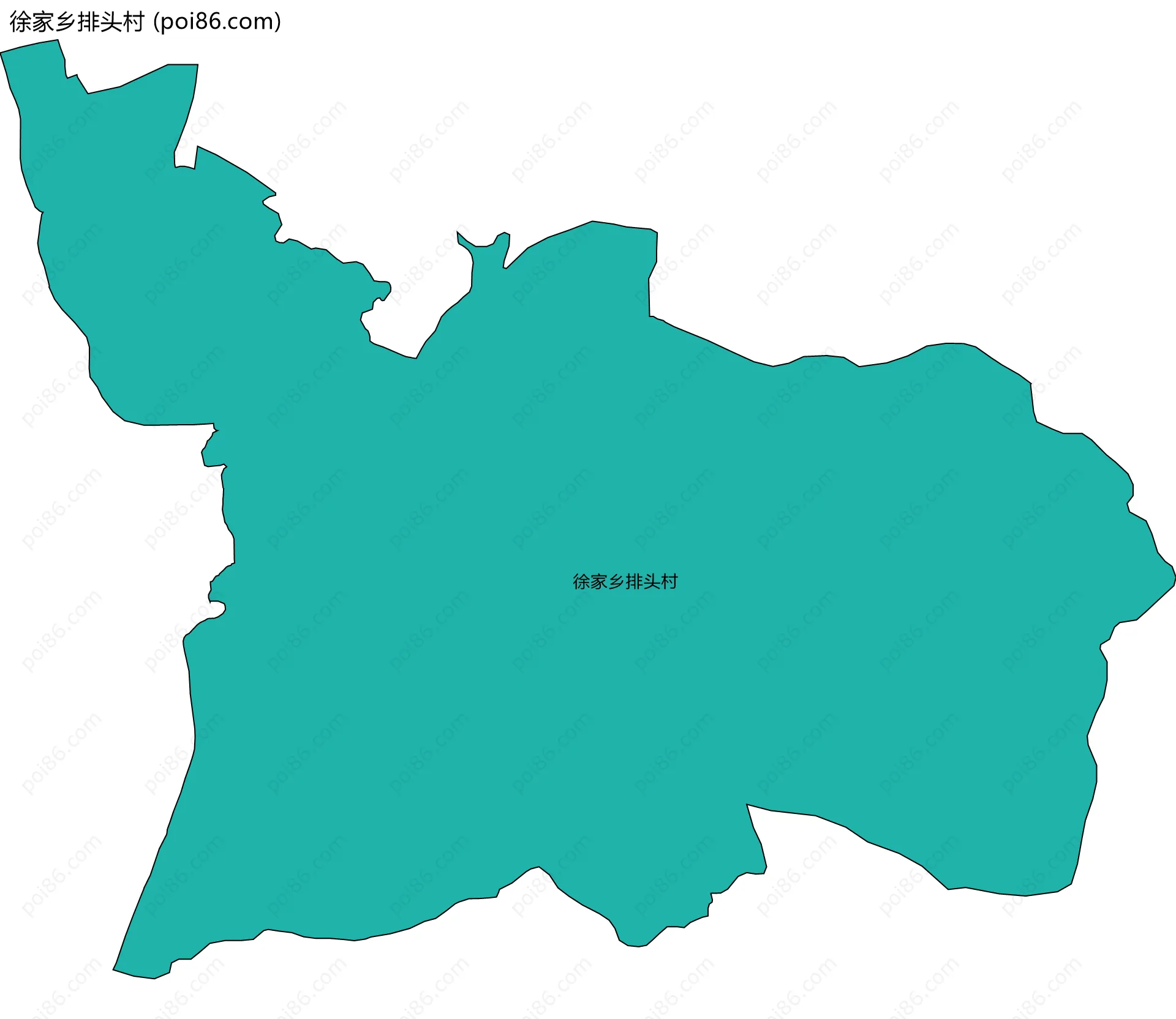 徐家乡排头村边界地图