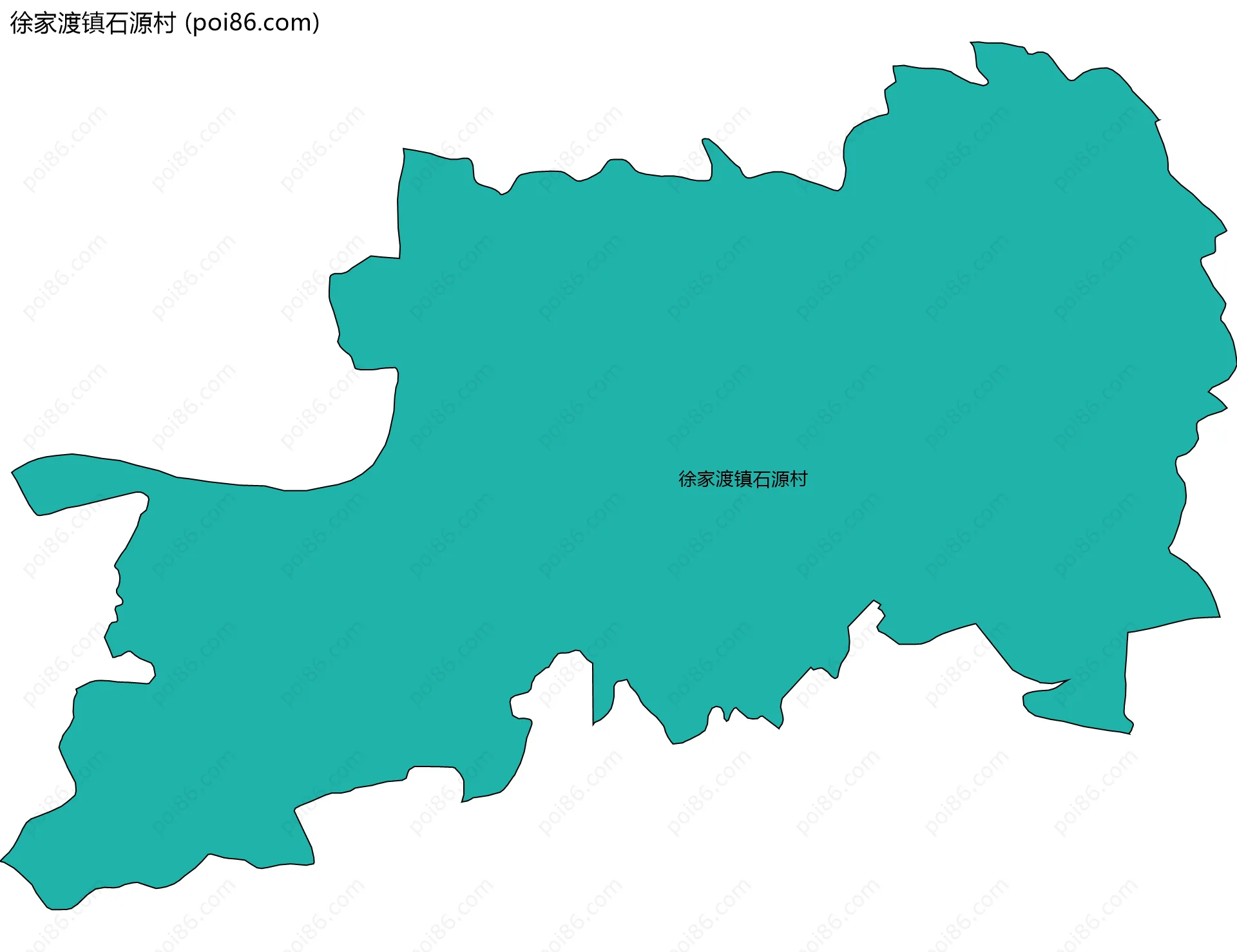 徐家渡镇石源村边界地图