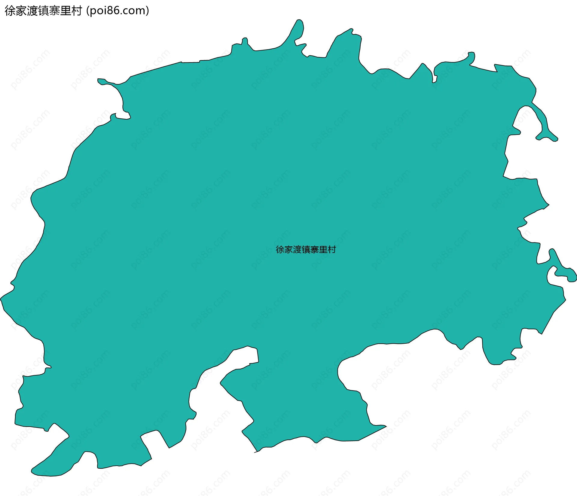 徐家渡镇寨里村边界地图