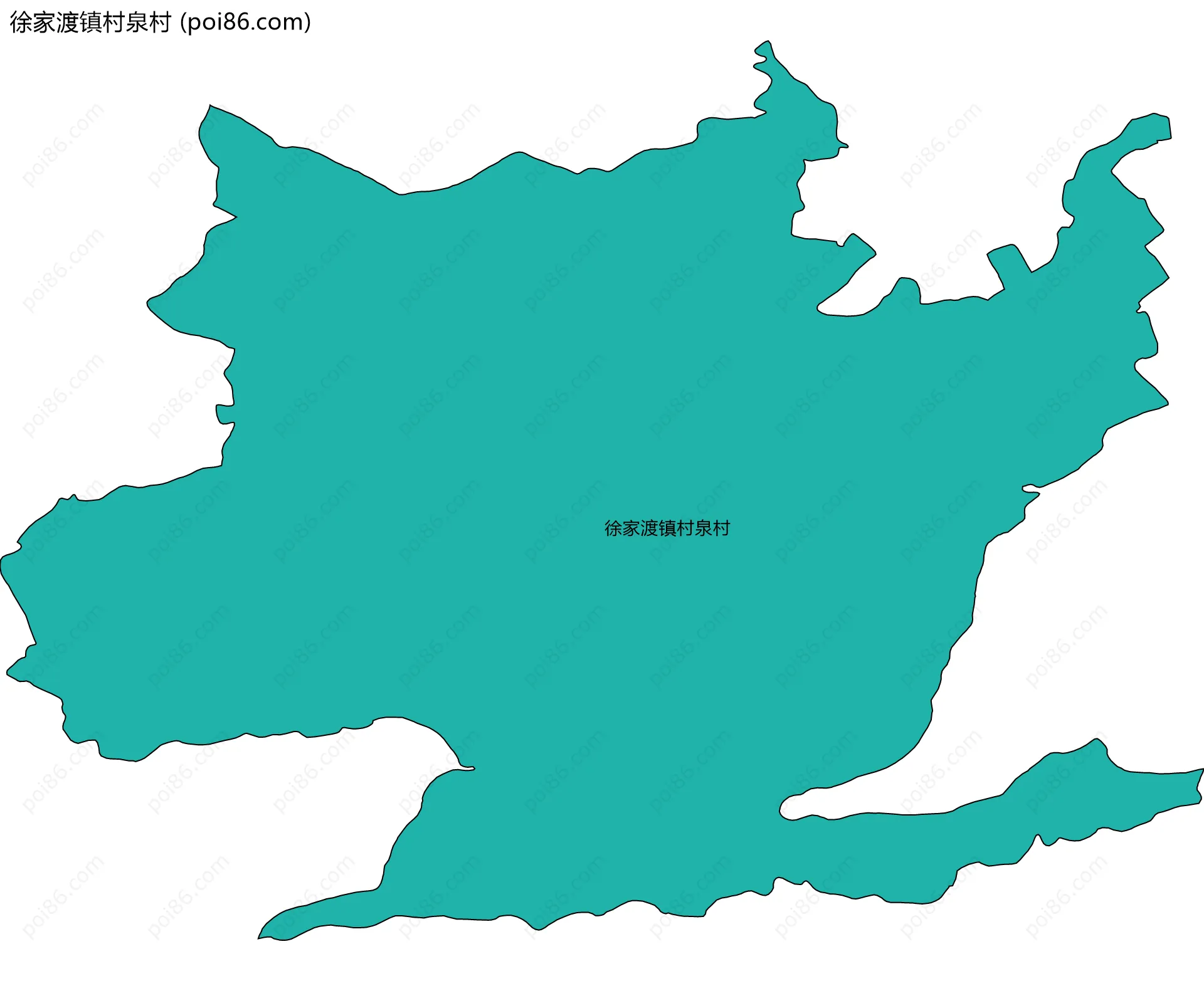 徐家渡镇村泉村边界地图