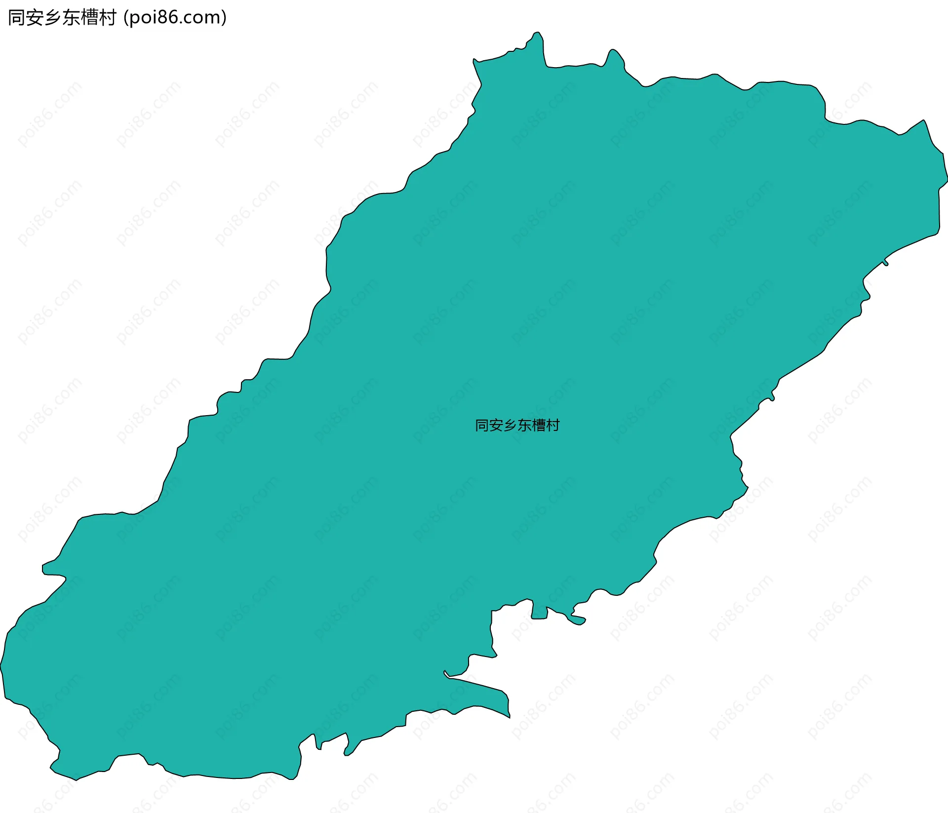 同安乡东槽村边界地图