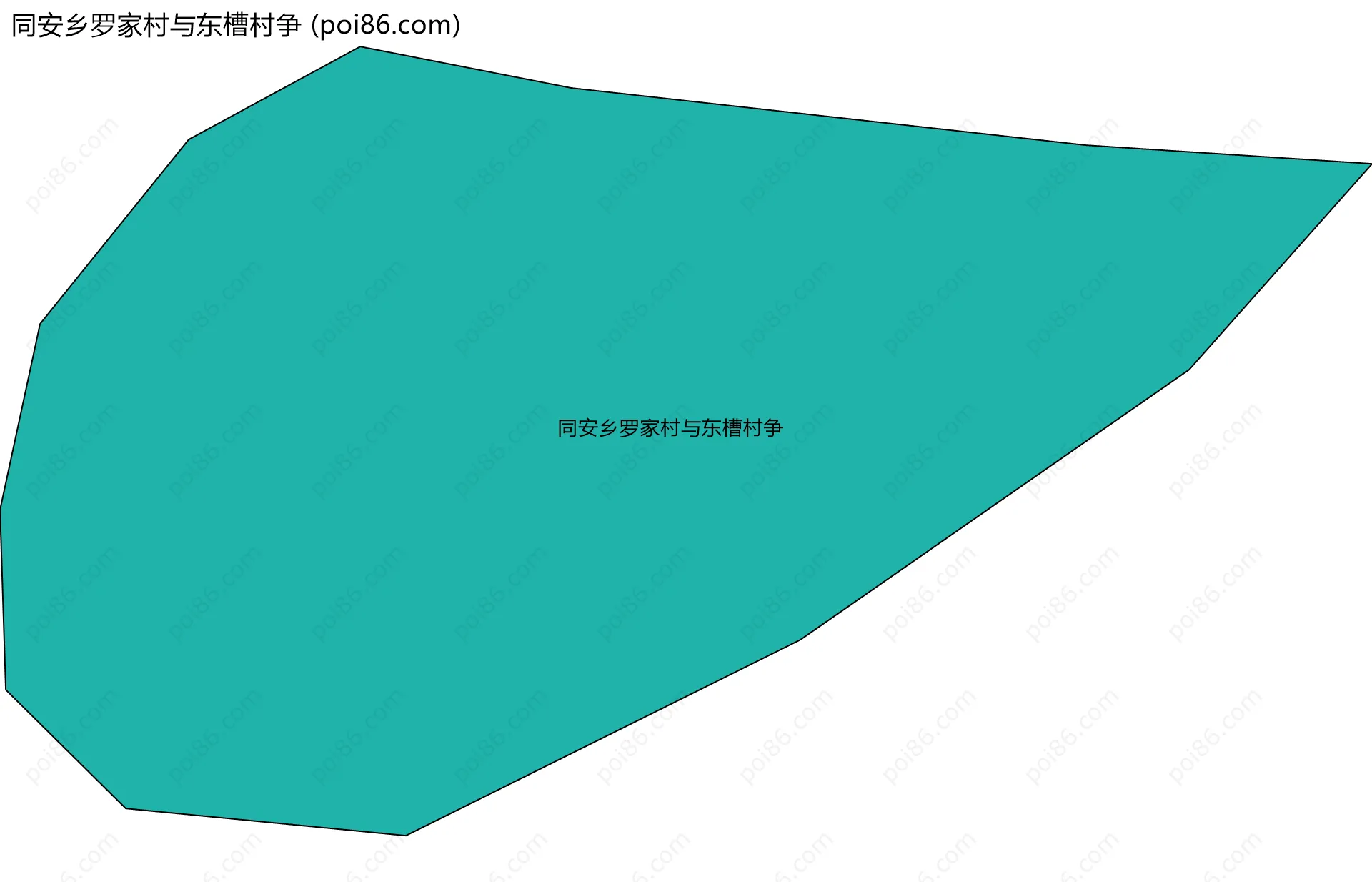 同安乡罗家村与东槽村争边界地图