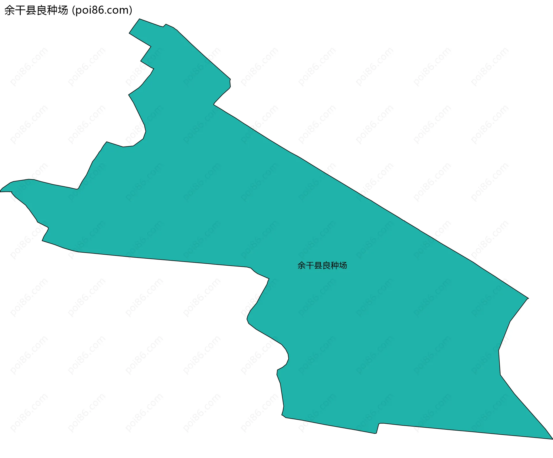 余干县良种场边界地图