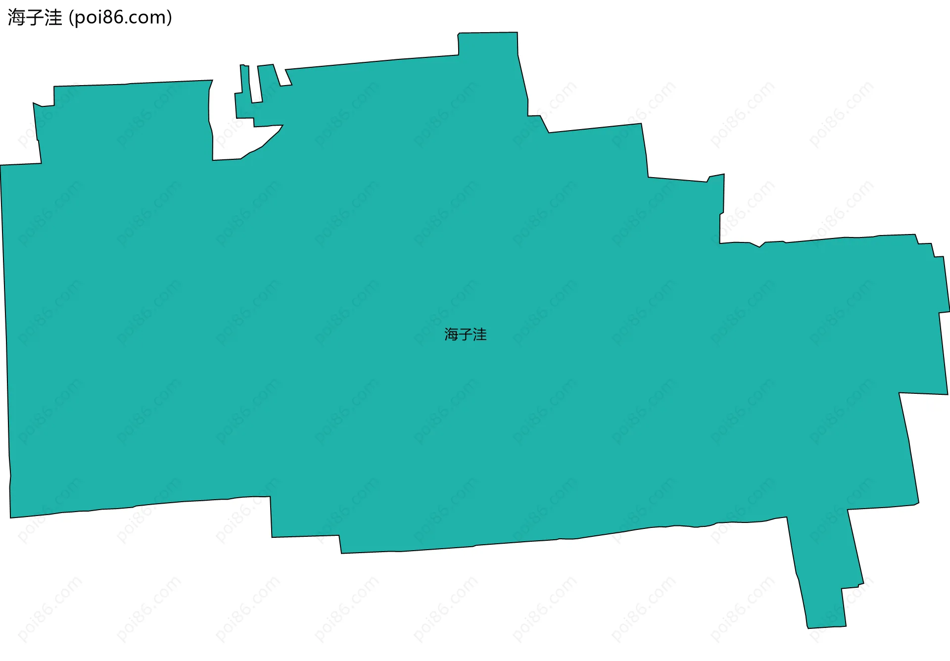 海子洼边界地图