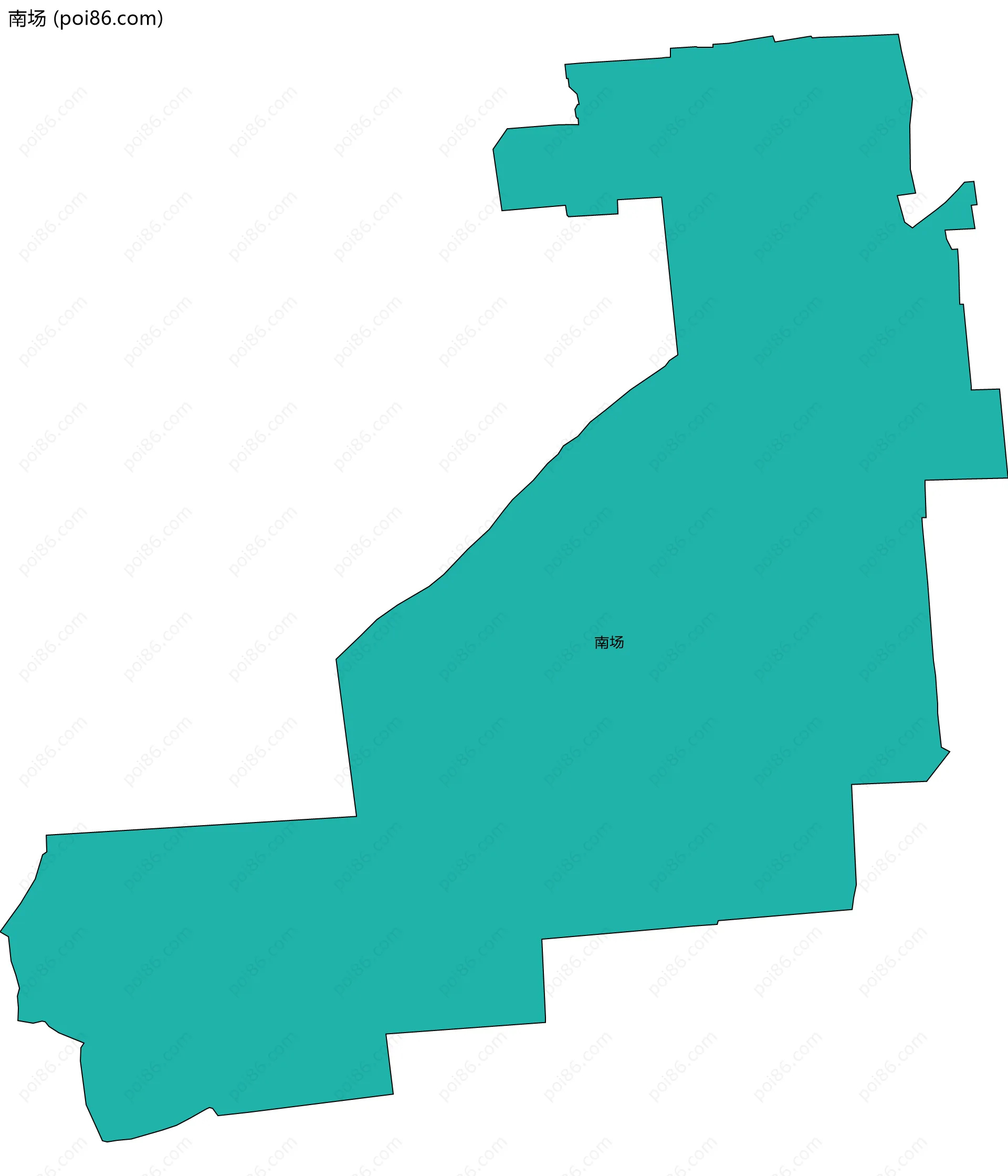 南场边界地图
