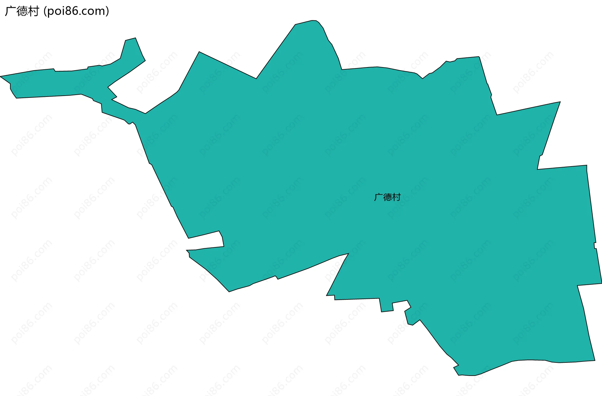 广德村边界地图
