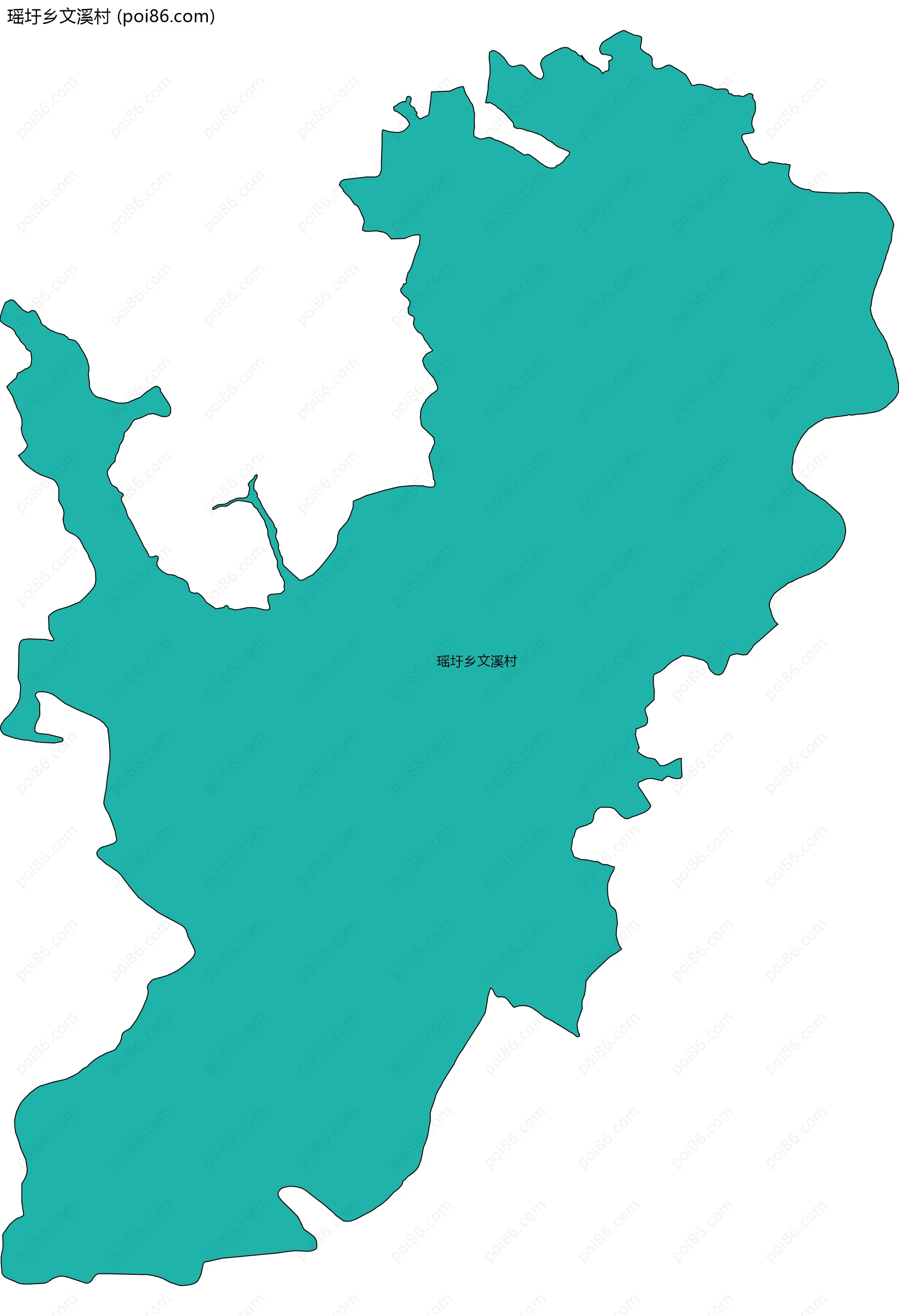 瑶圩乡文溪村边界地图