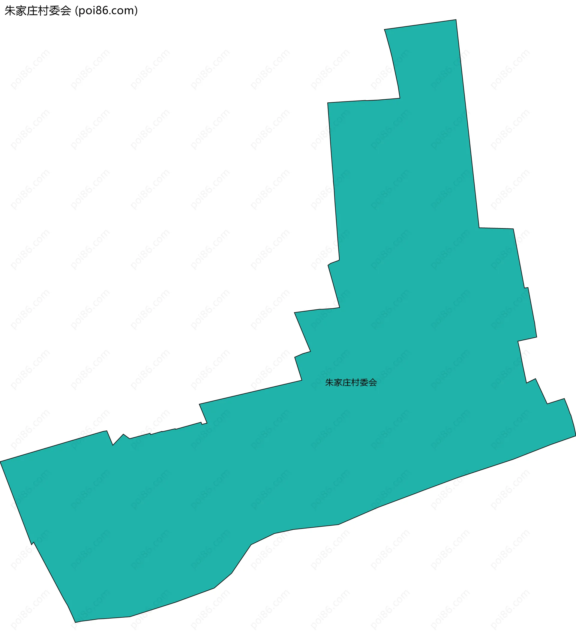 朱家庄村委会边界地图