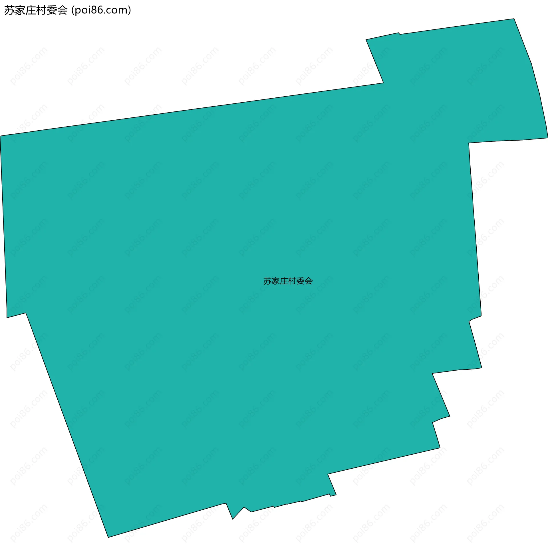 苏家庄村委会边界地图