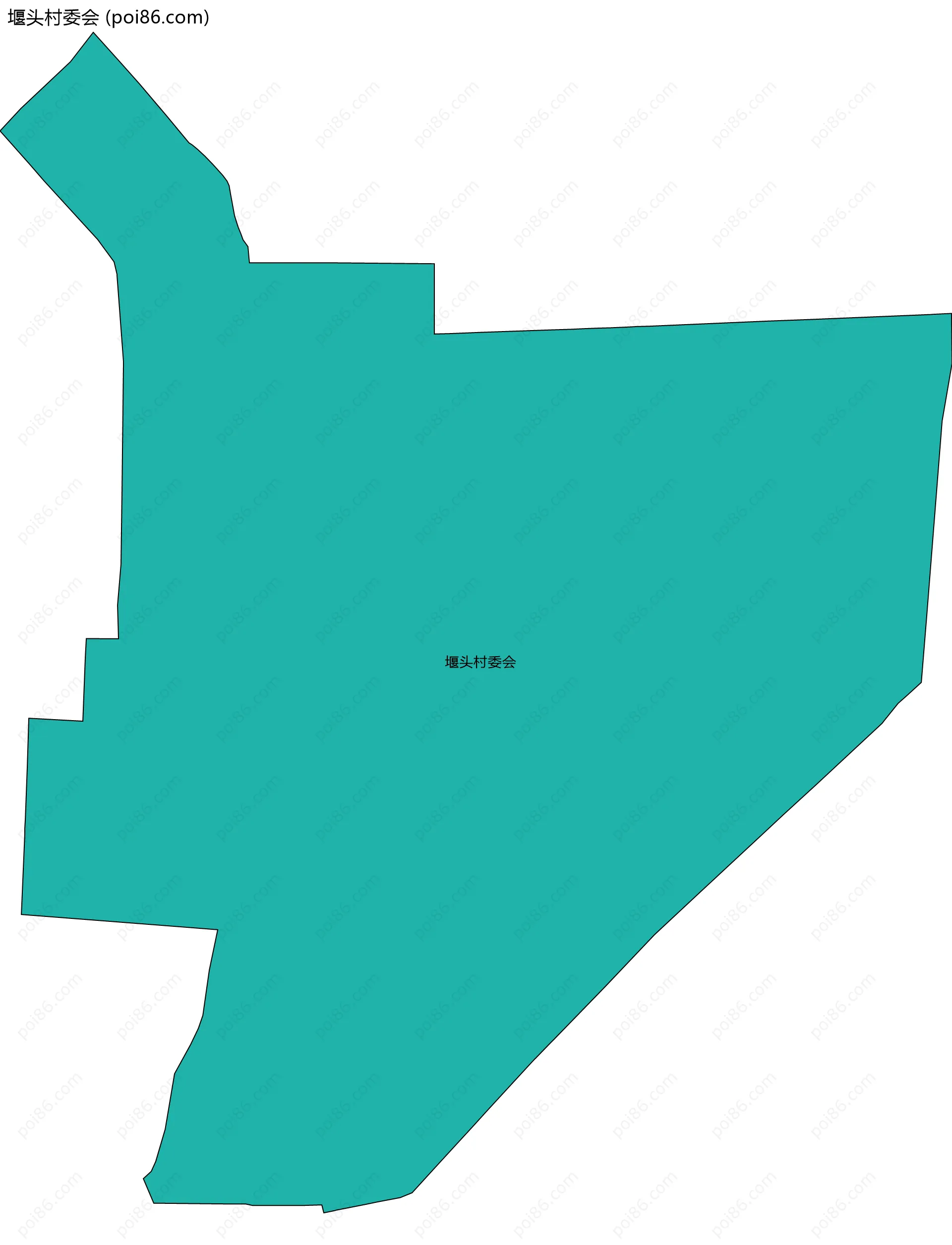 堰头村委会边界地图