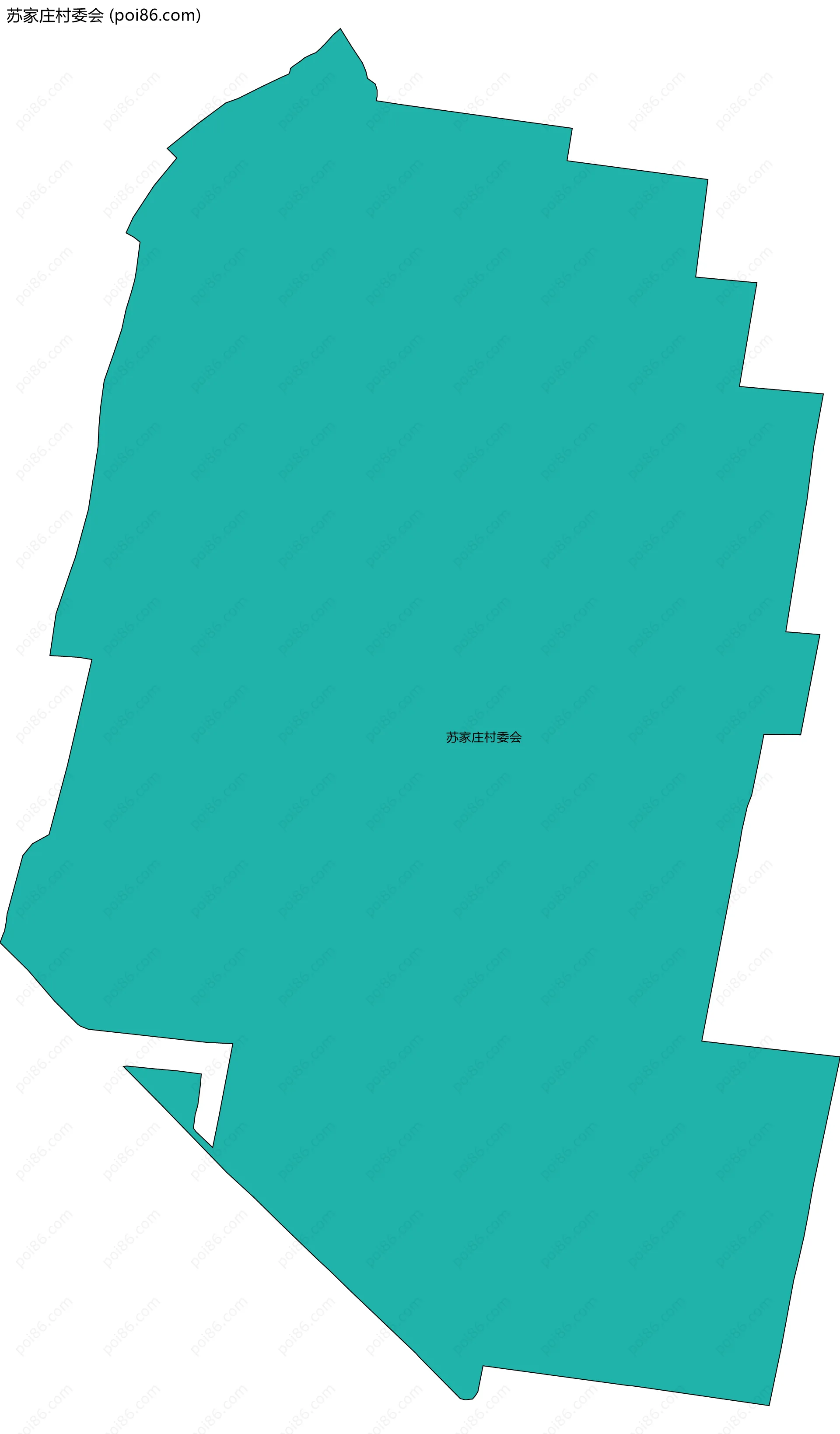 苏家庄村委会边界地图