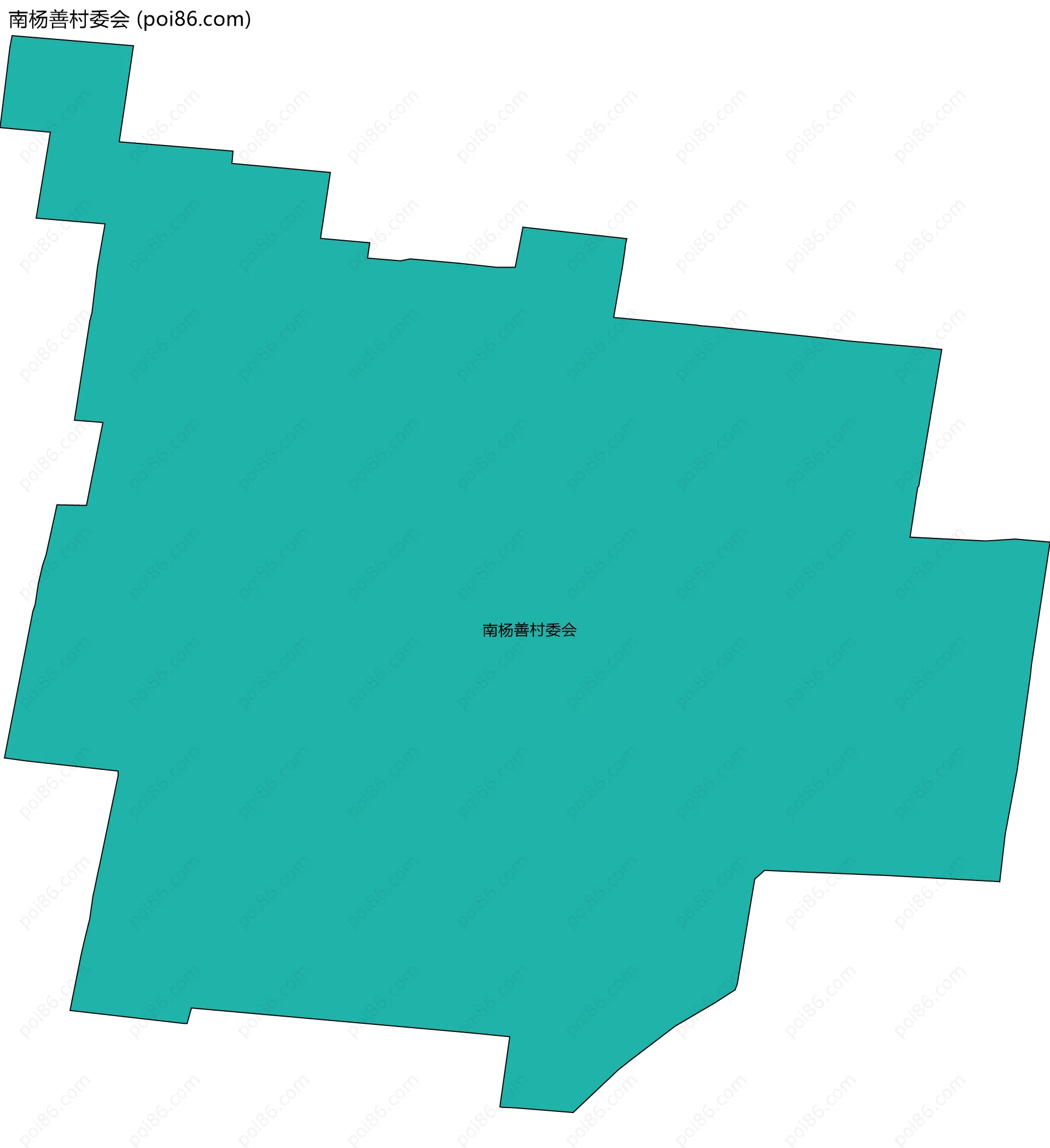 南杨善村委会边界地图