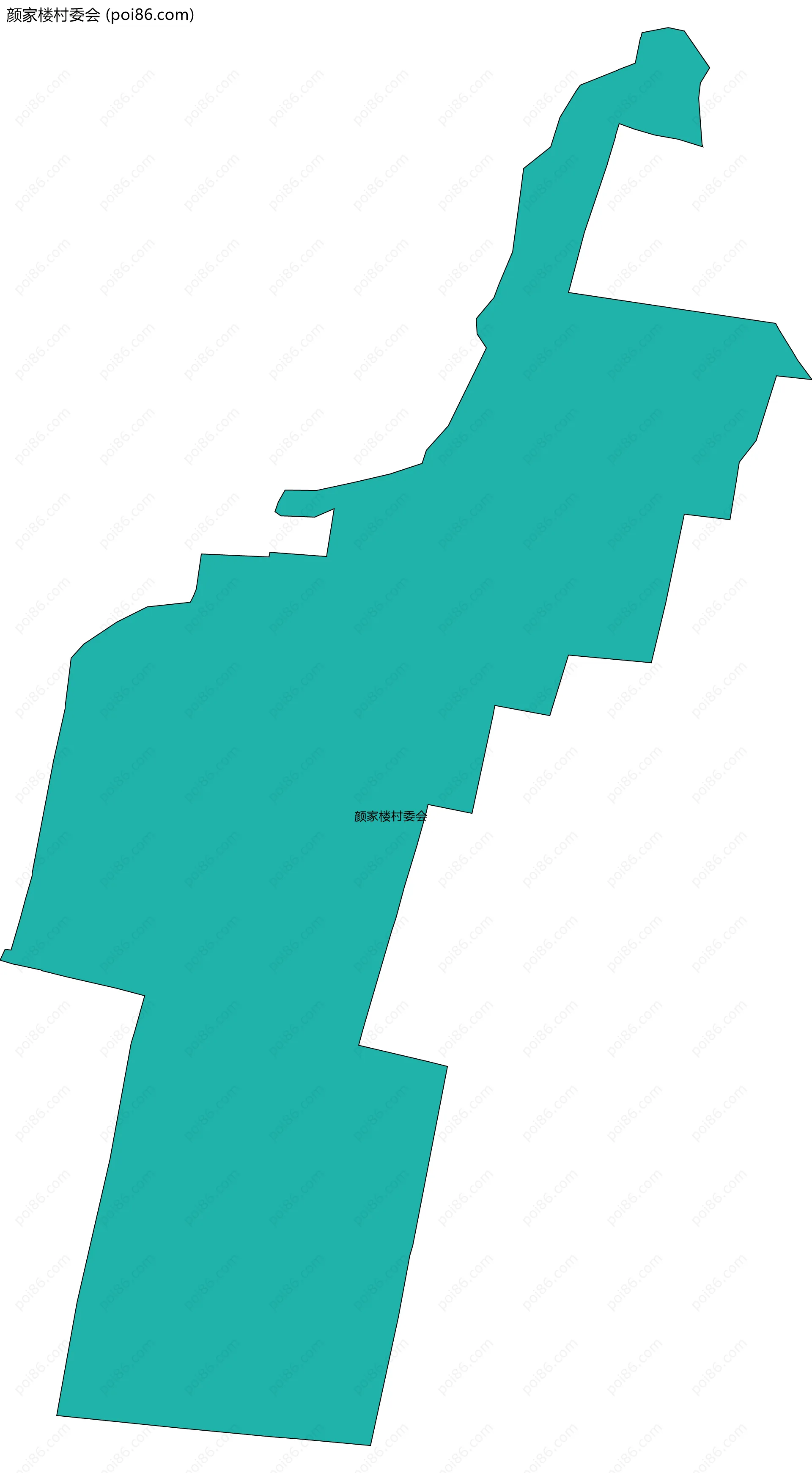 颜家楼村委会边界地图