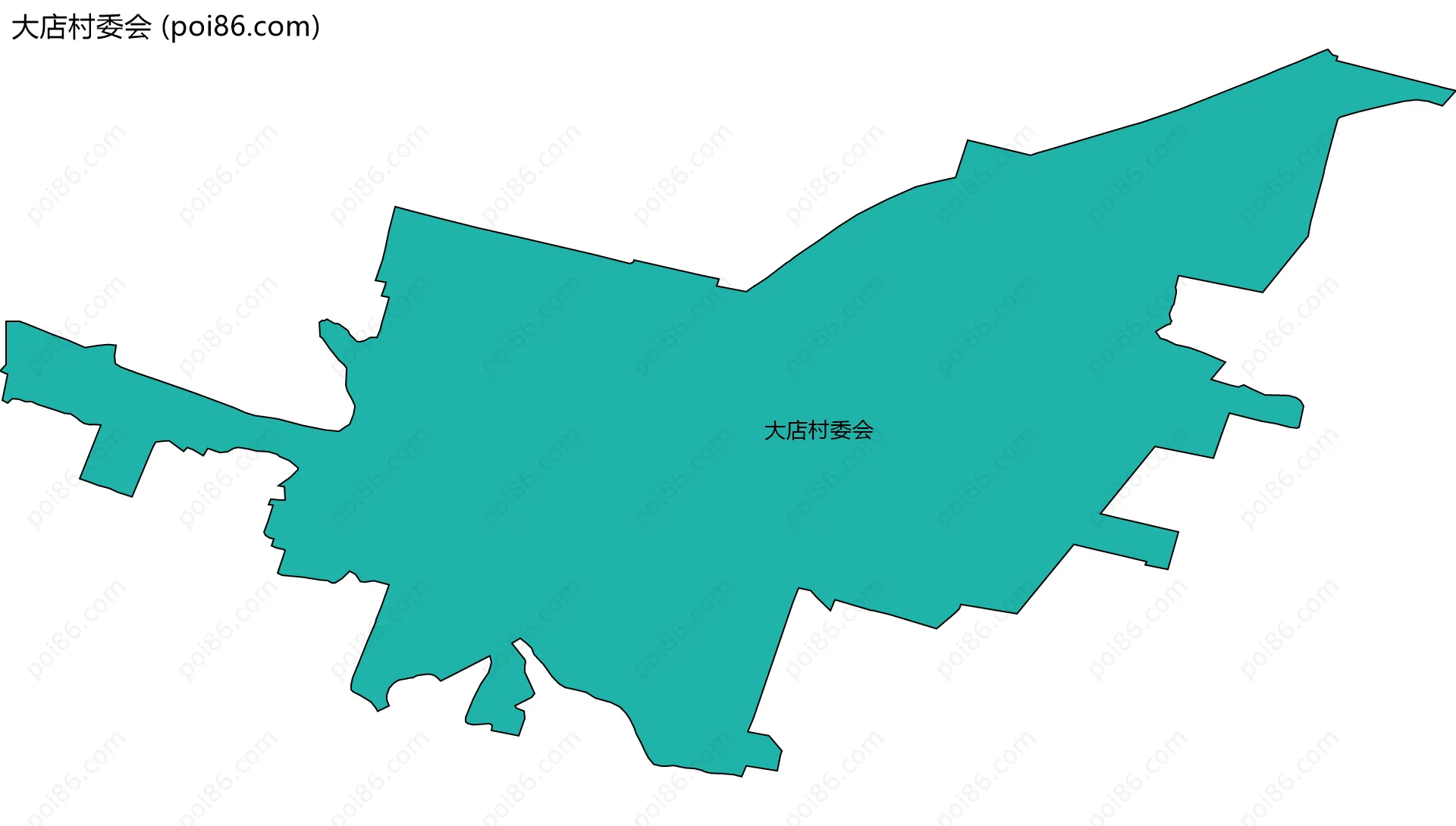 大店村委会边界地图