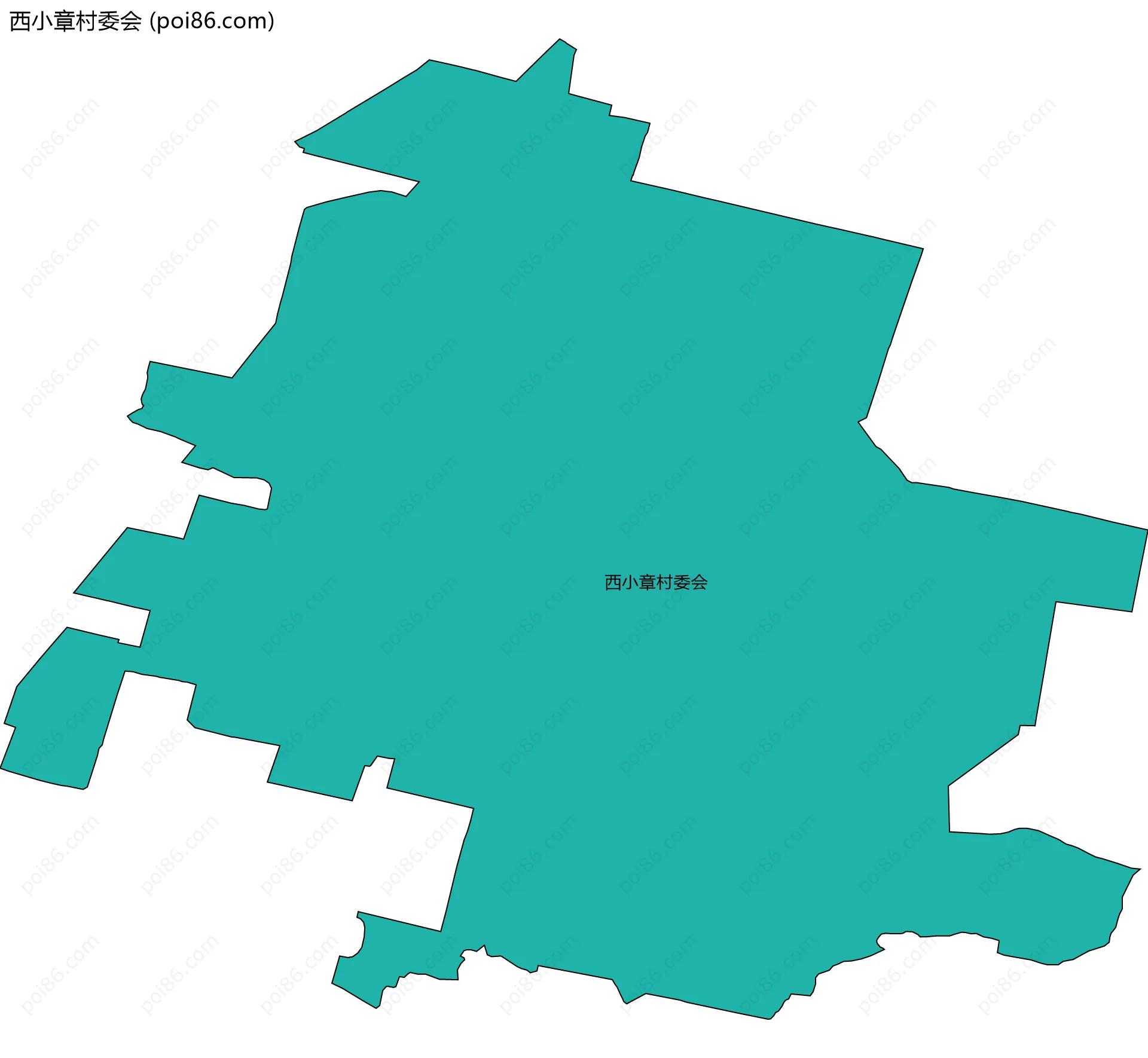 西小章村委会边界地图