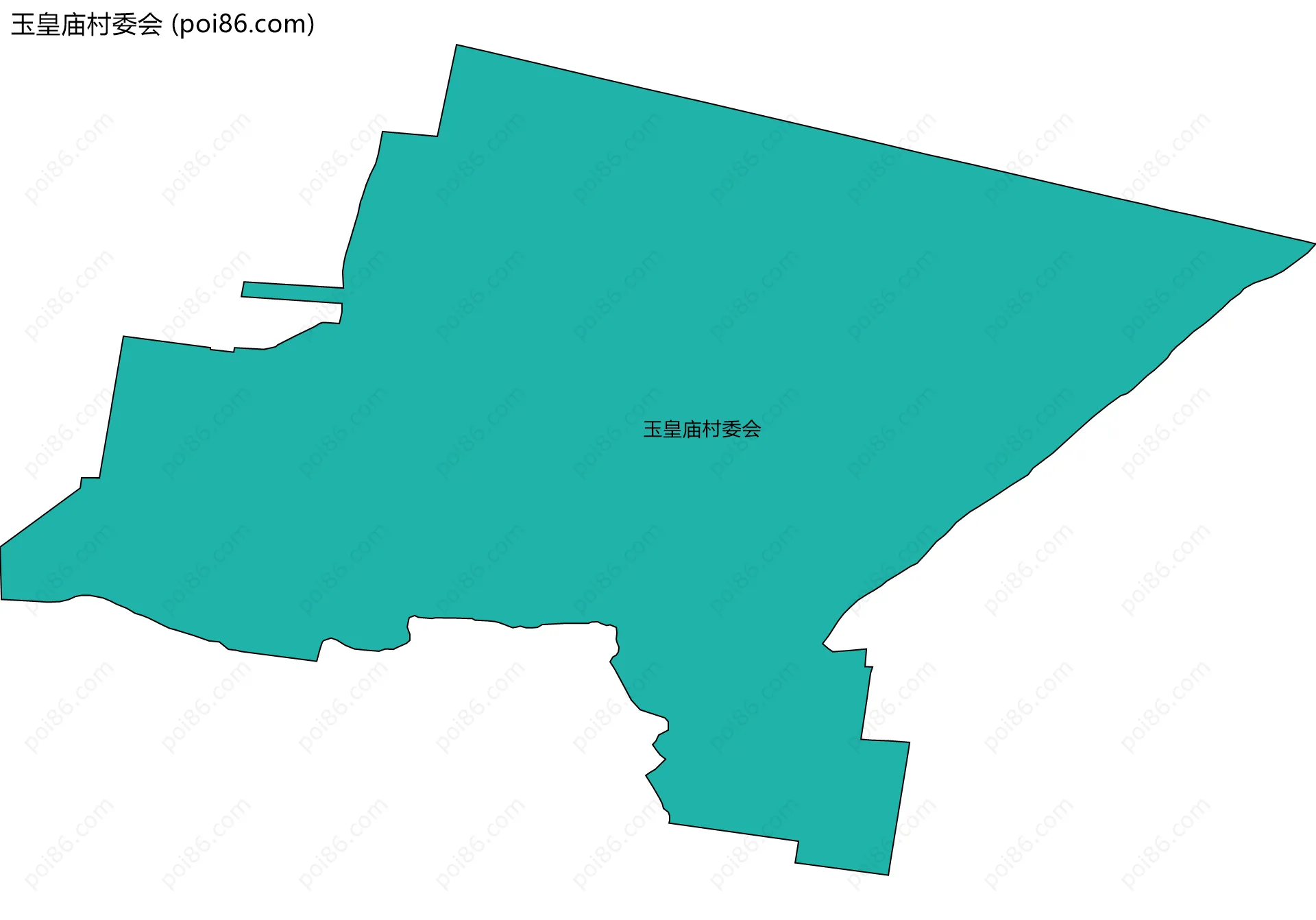 玉皇庙村委会边界地图