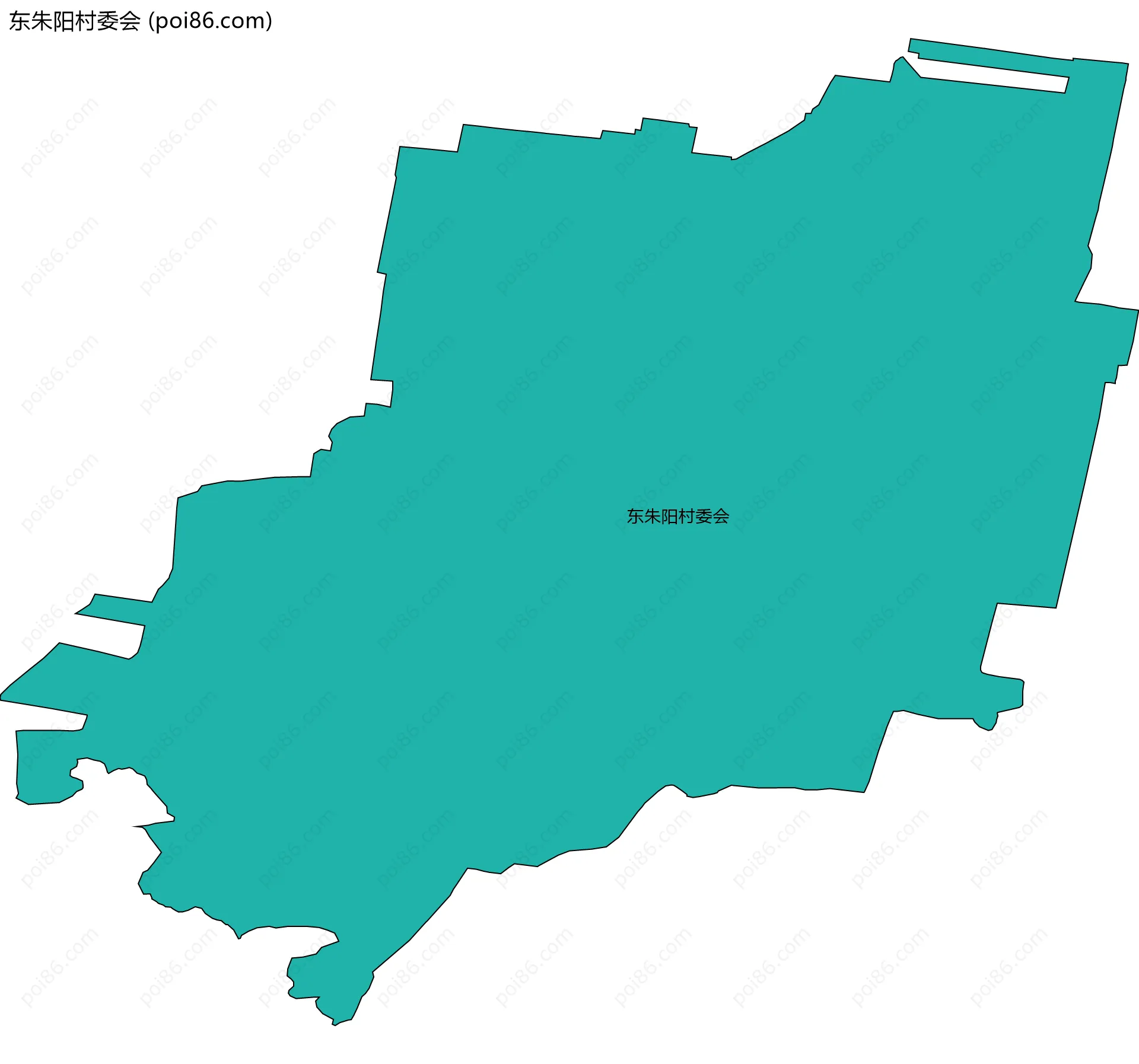 东朱阳村委会边界地图