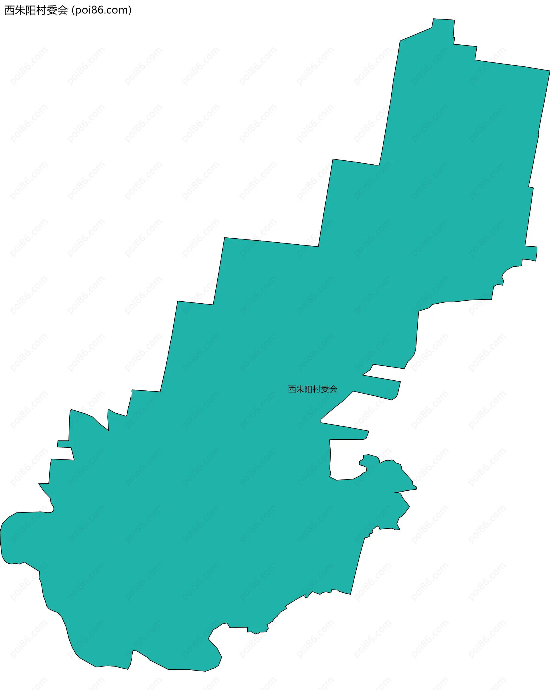 西朱阳村委会边界地图