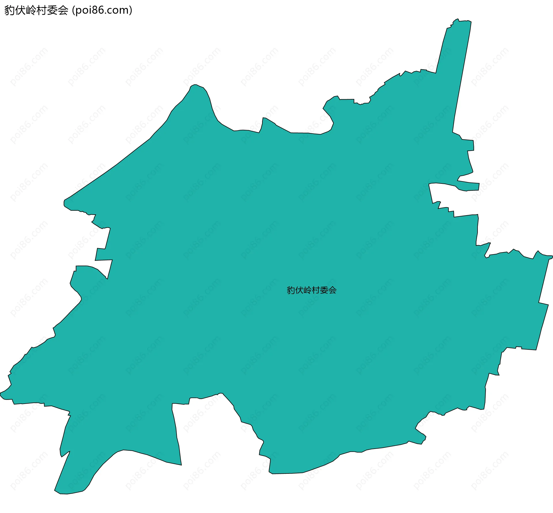 豹伏岭村委会边界地图