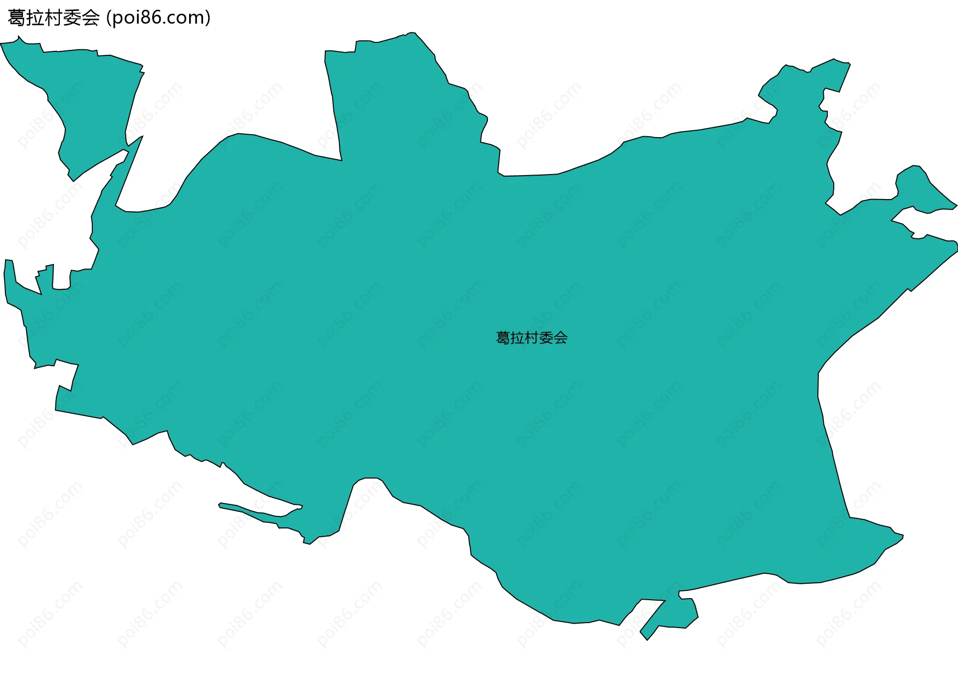 葛拉村委会边界地图