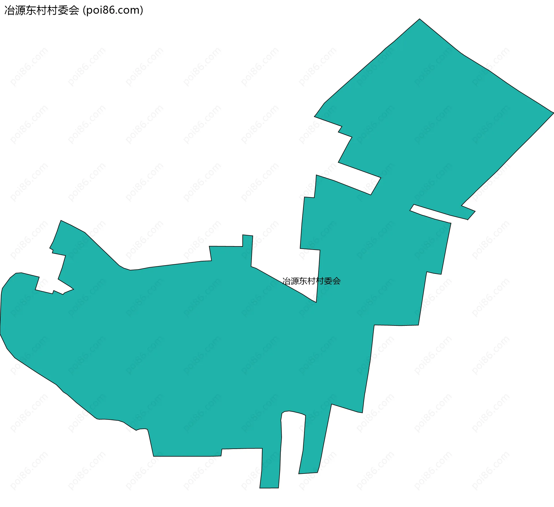 冶源东村村委会边界地图