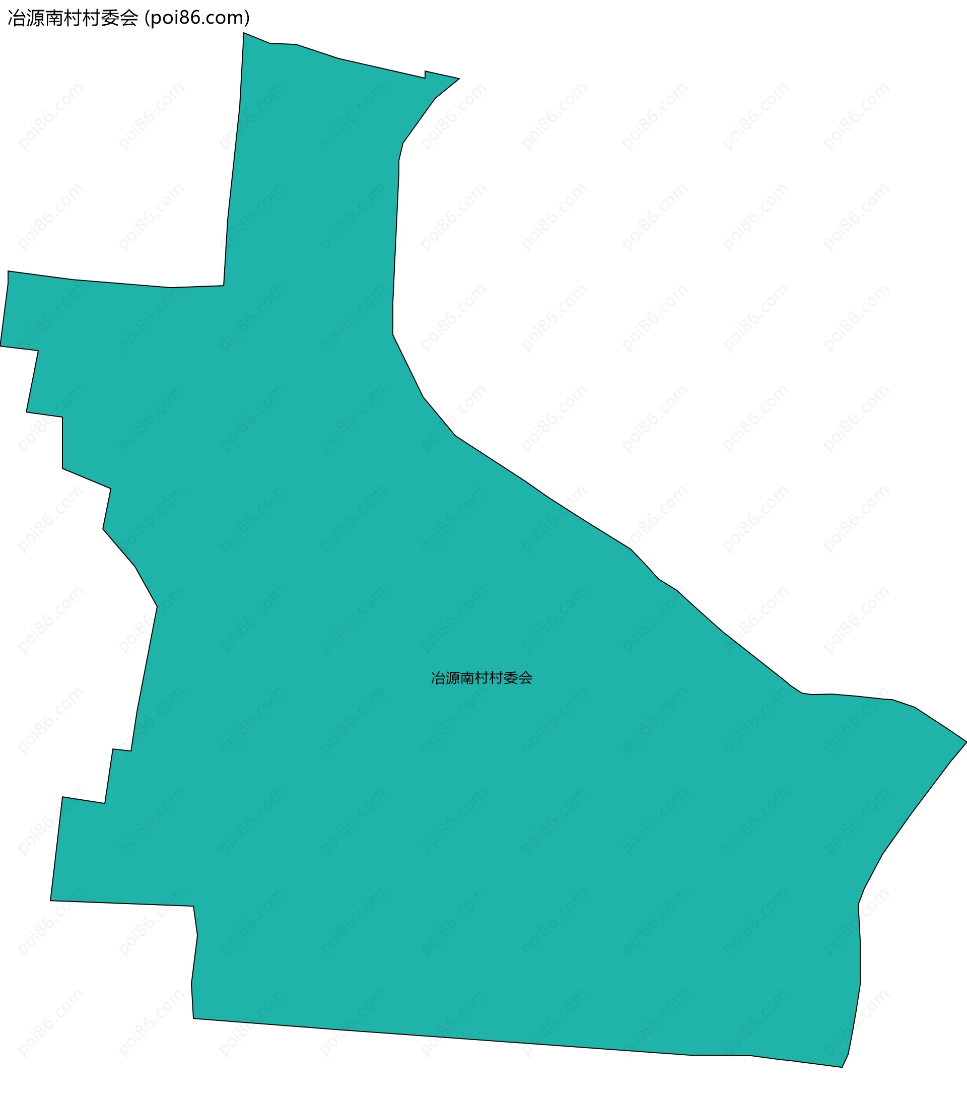 冶源南村村委会边界地图