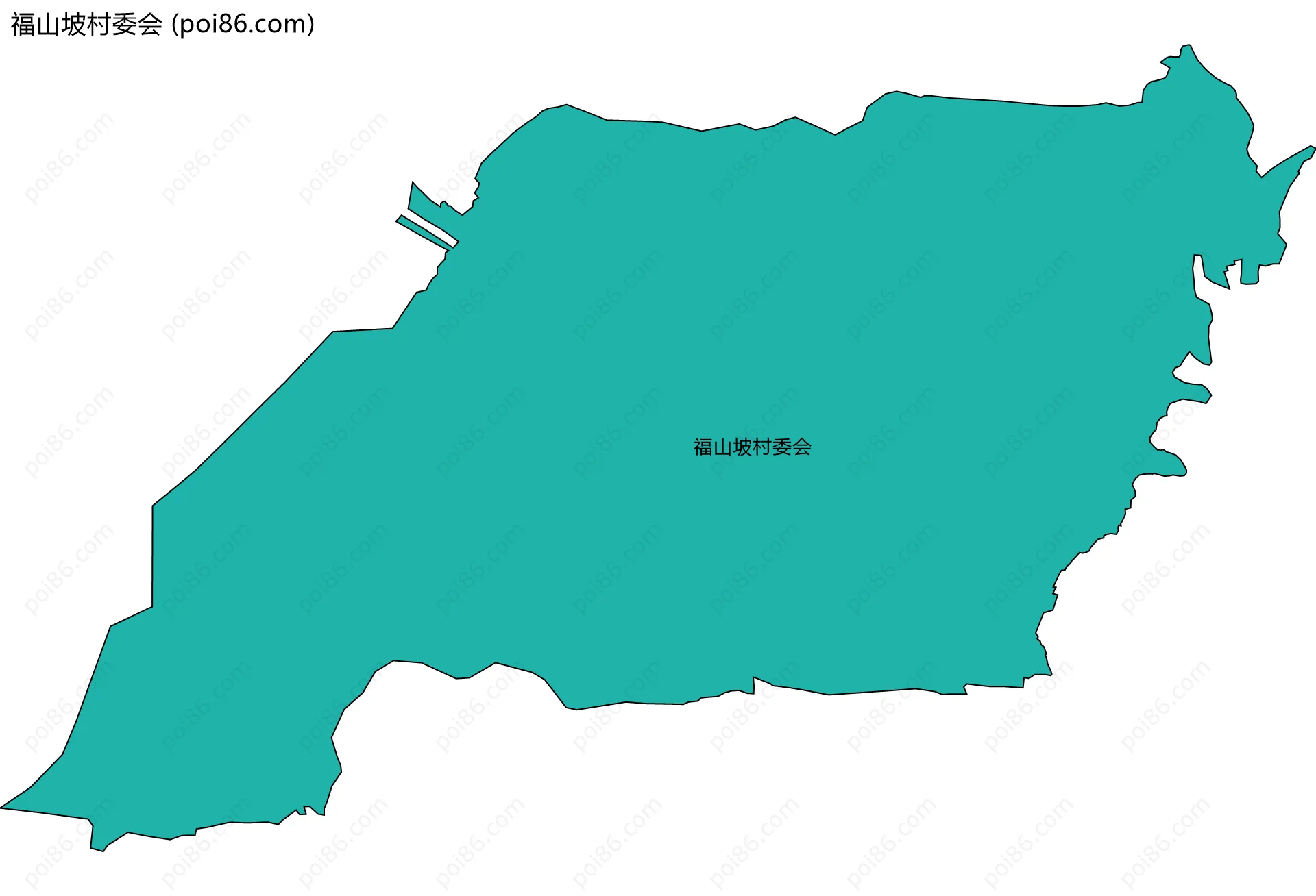 福山坡村委会边界地图