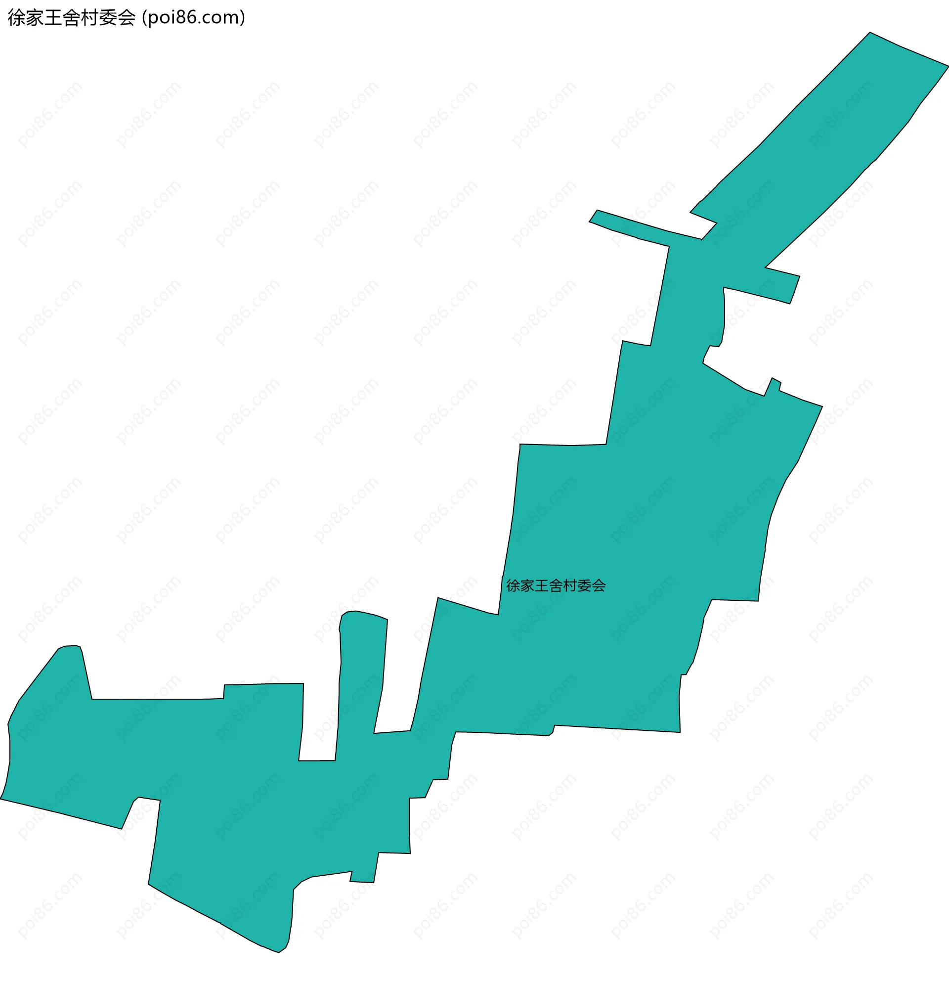 徐家王舍村委会边界地图