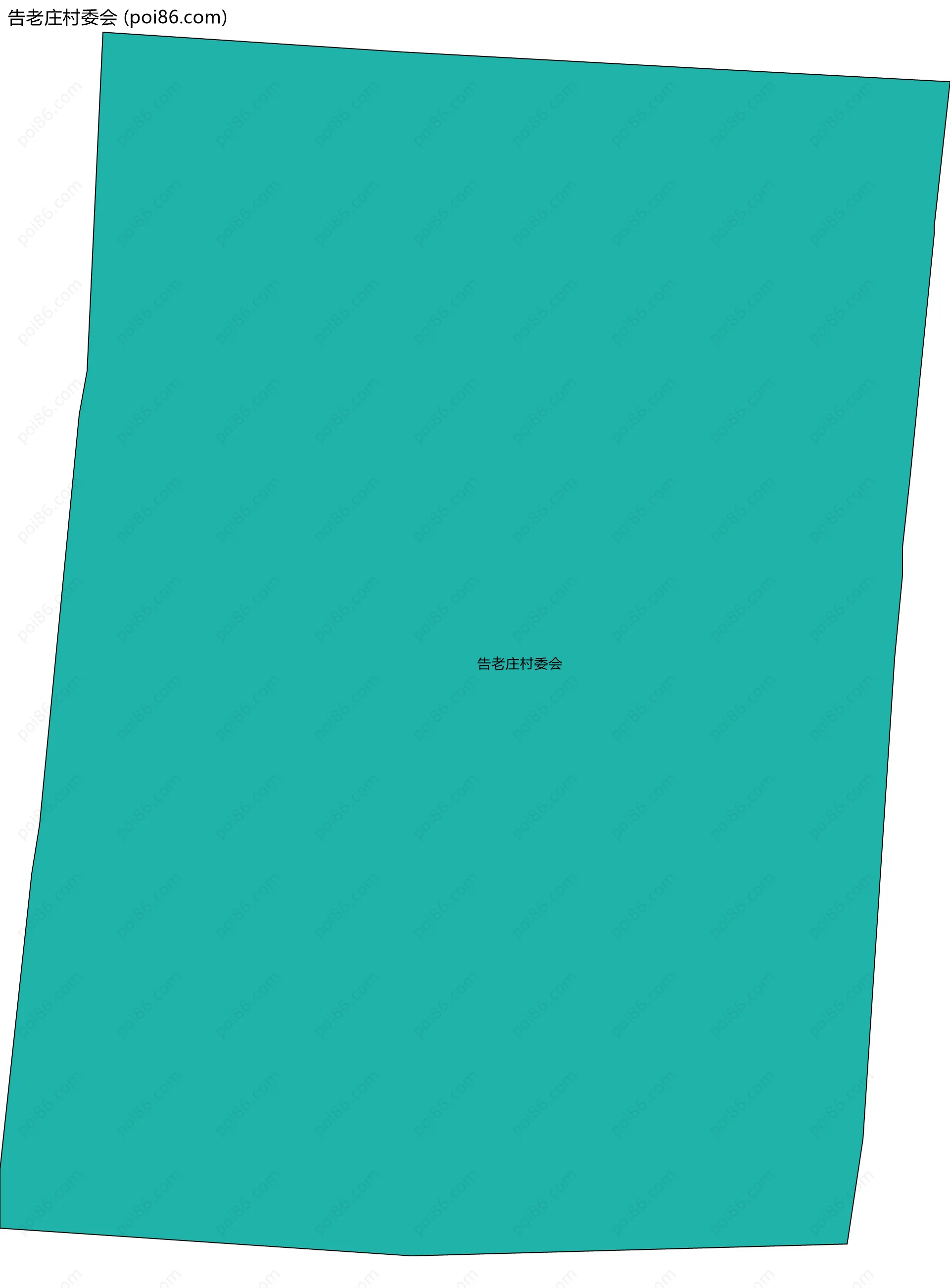 告老庄村委会边界地图