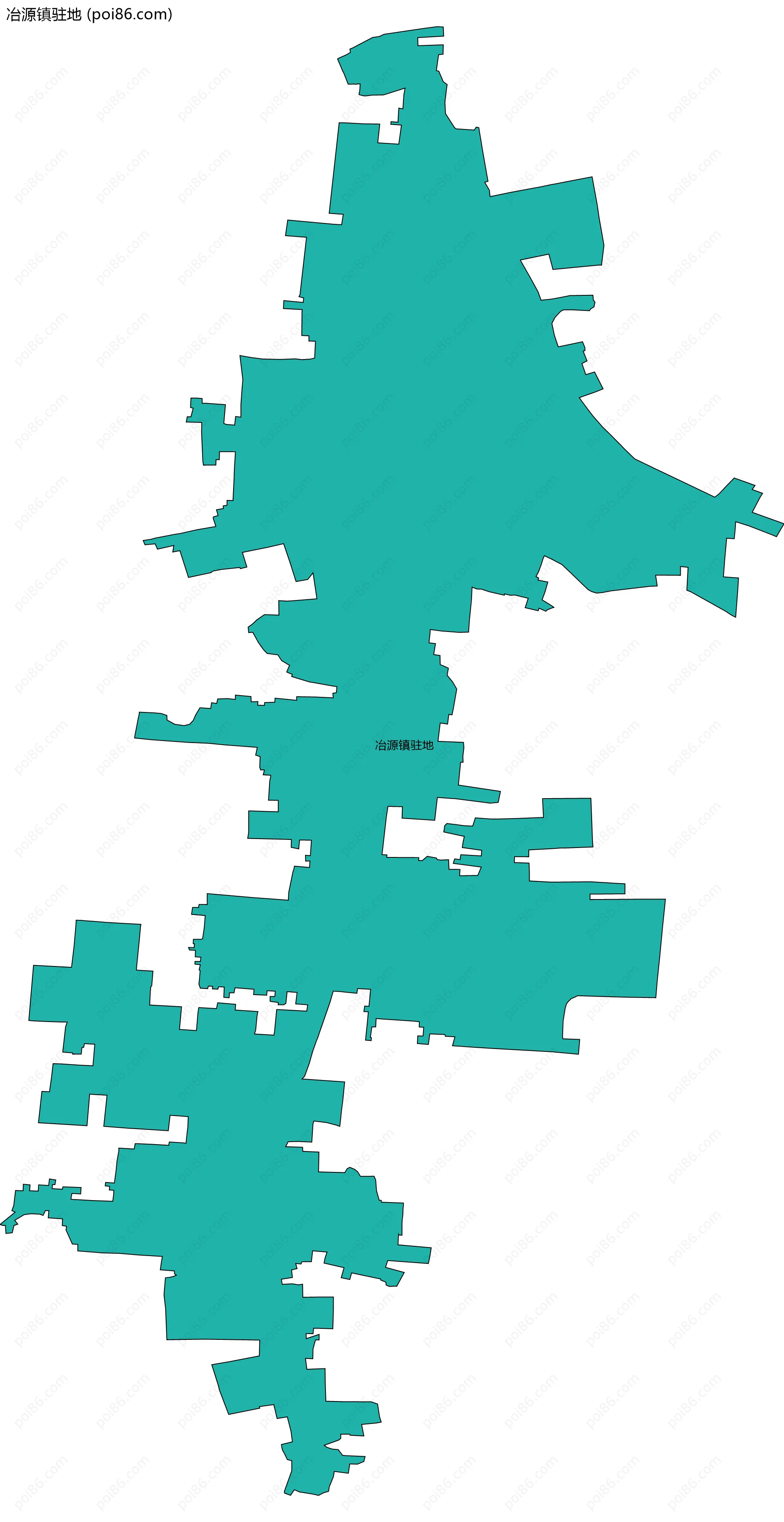 冶源镇驻地边界地图
