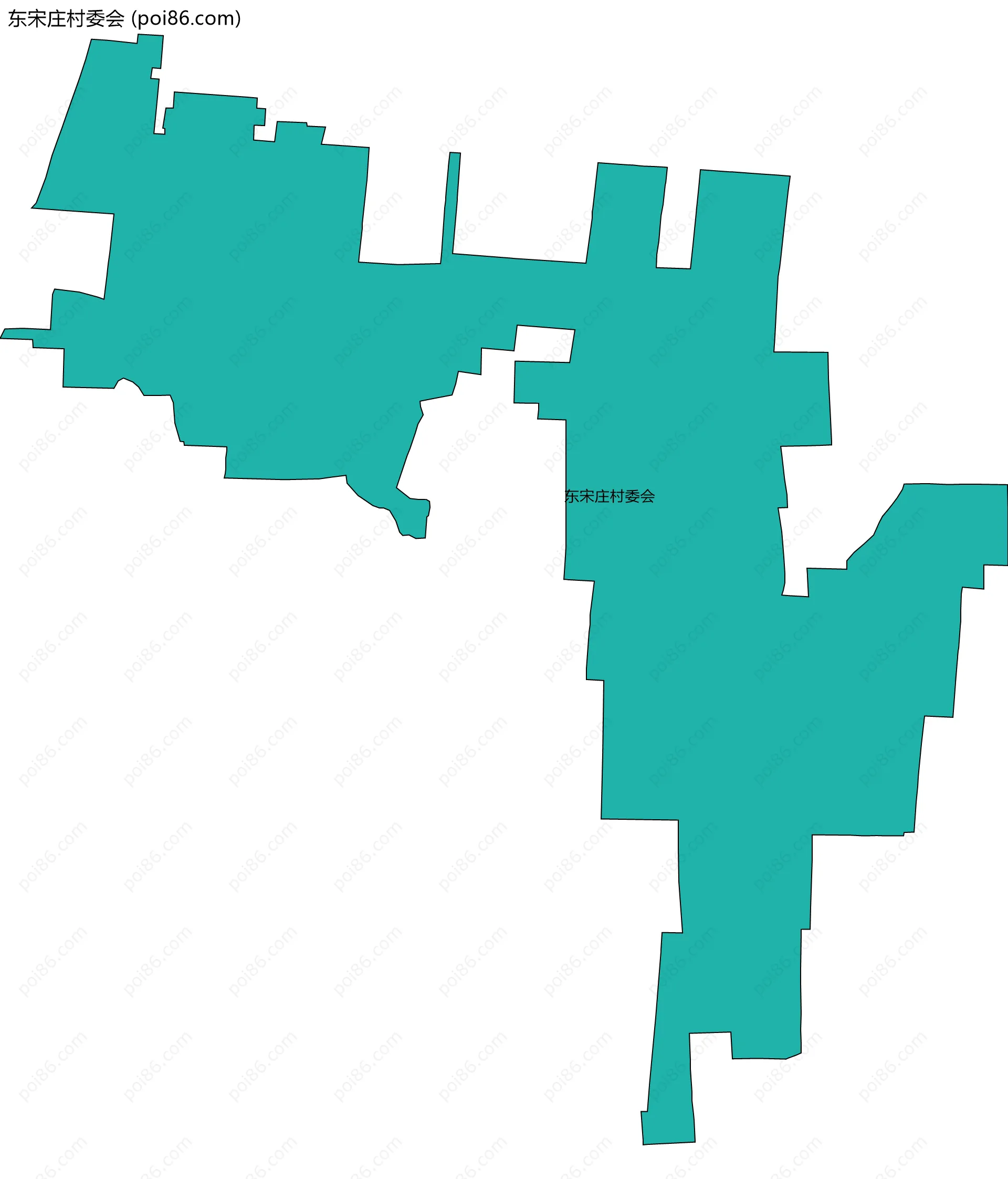 东宋庄村委会边界地图