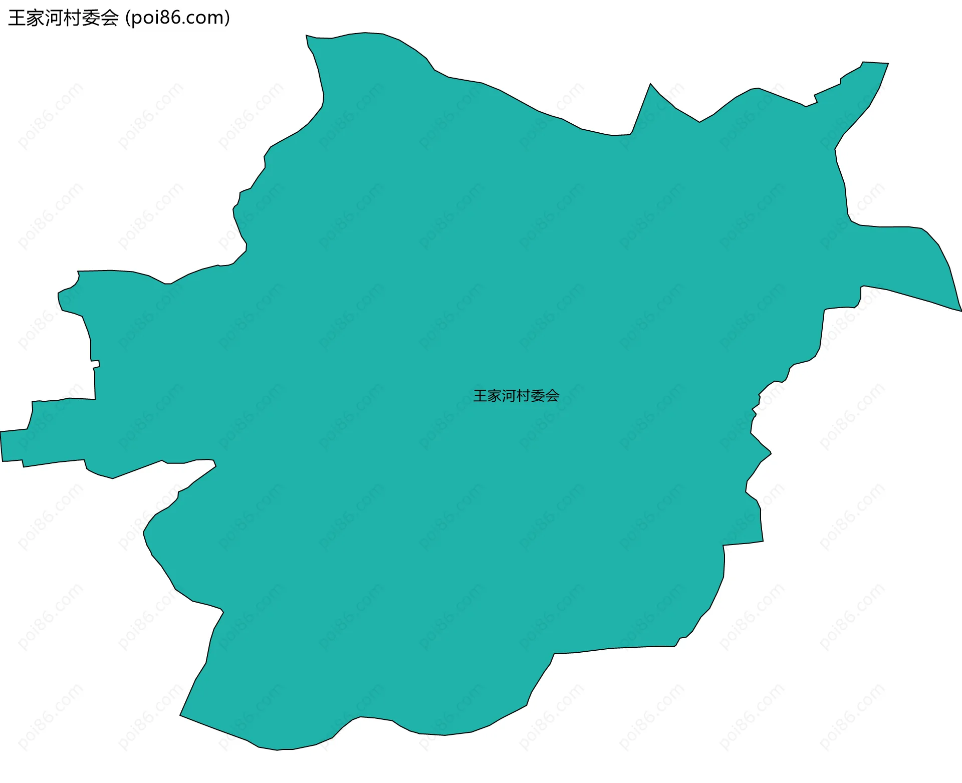 王家河村委会边界地图