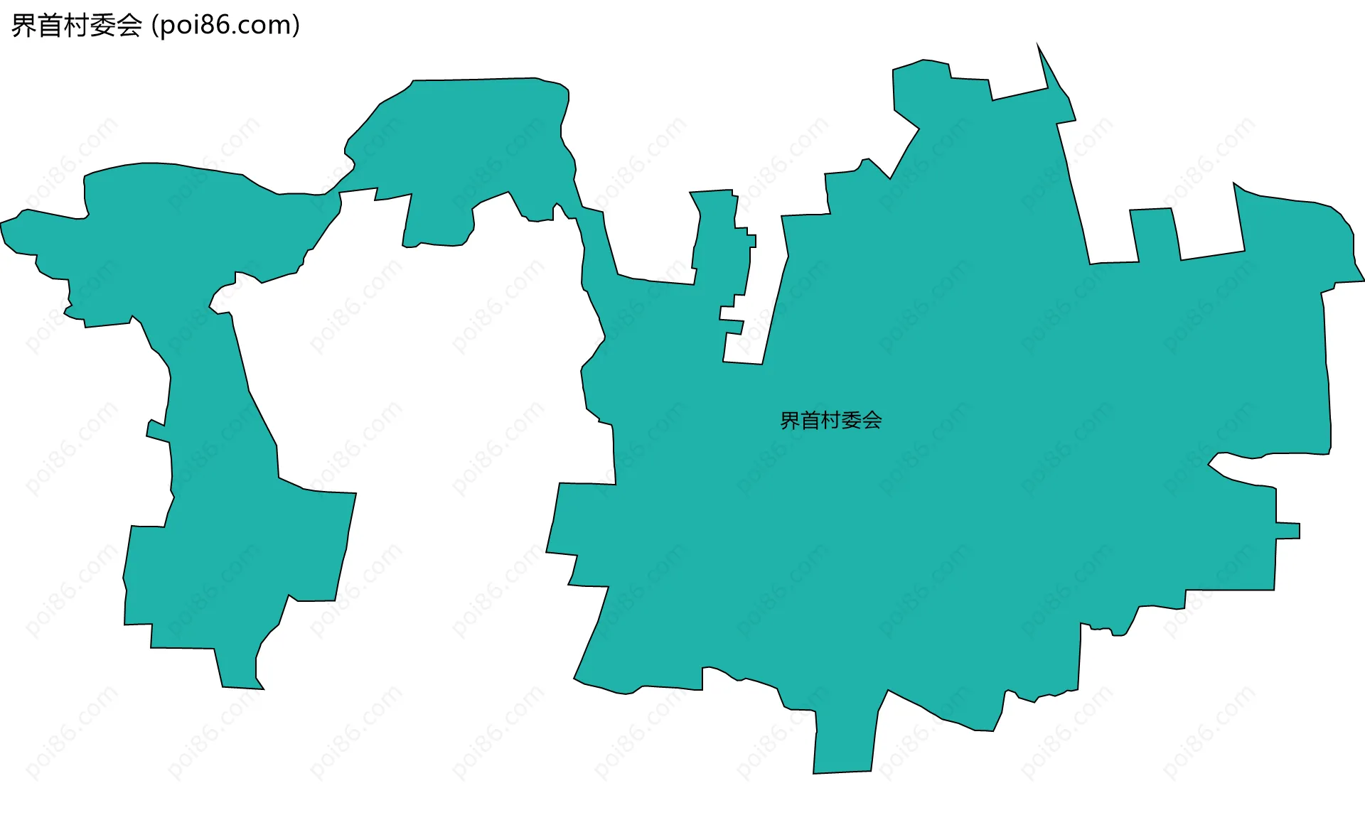 界首村委会边界地图